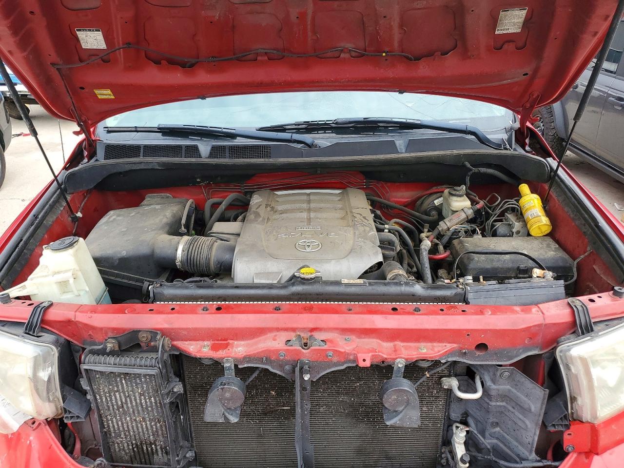 2007 Toyota Tundra Crewmax Sr5 Red vin: 5TBDV54137S467514