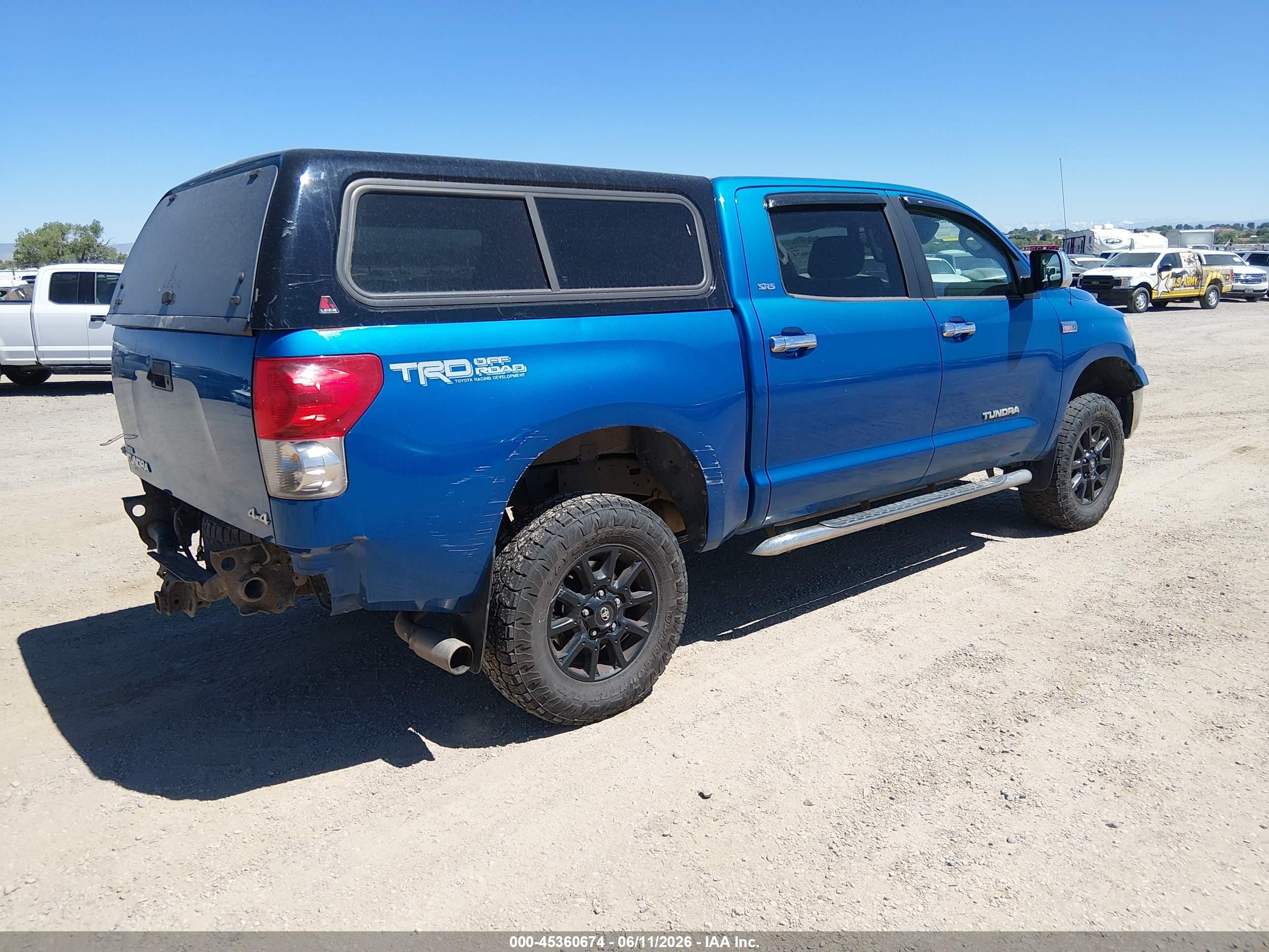 2007 Toyota Tundra Sr5 5.7l V8 Синий vin: 5TBDV54137S473863