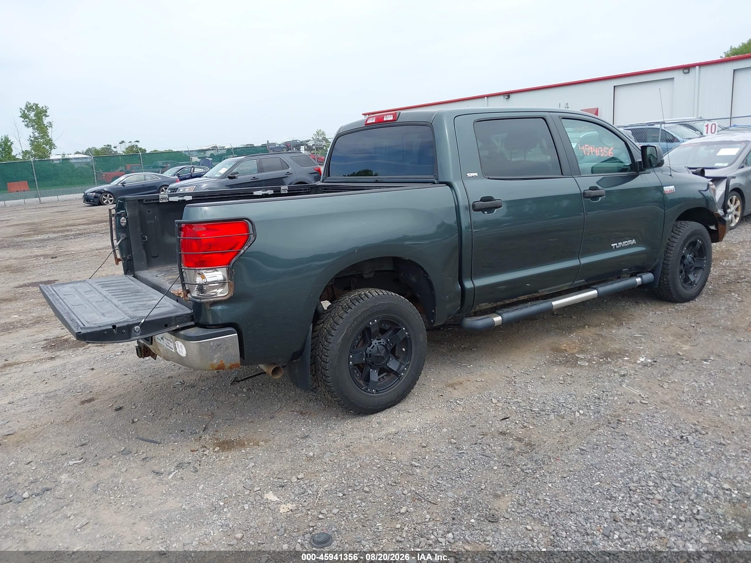 2007 Toyota Tundra Sr5 5.7l V8 Green vin: 5TBDV54137S481817