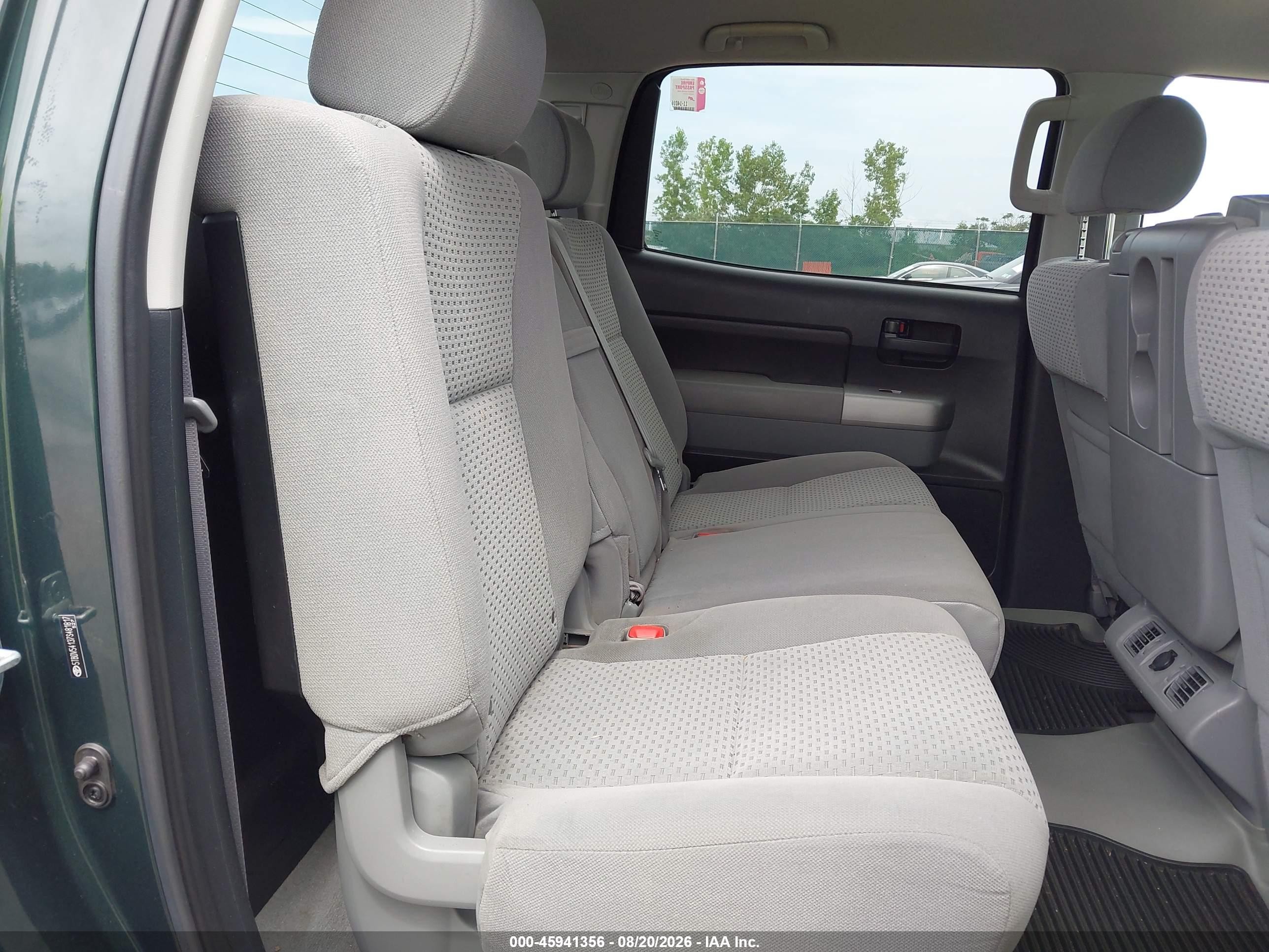 2007 Toyota Tundra Sr5 5.7l V8 Green vin: 5TBDV54137S481817