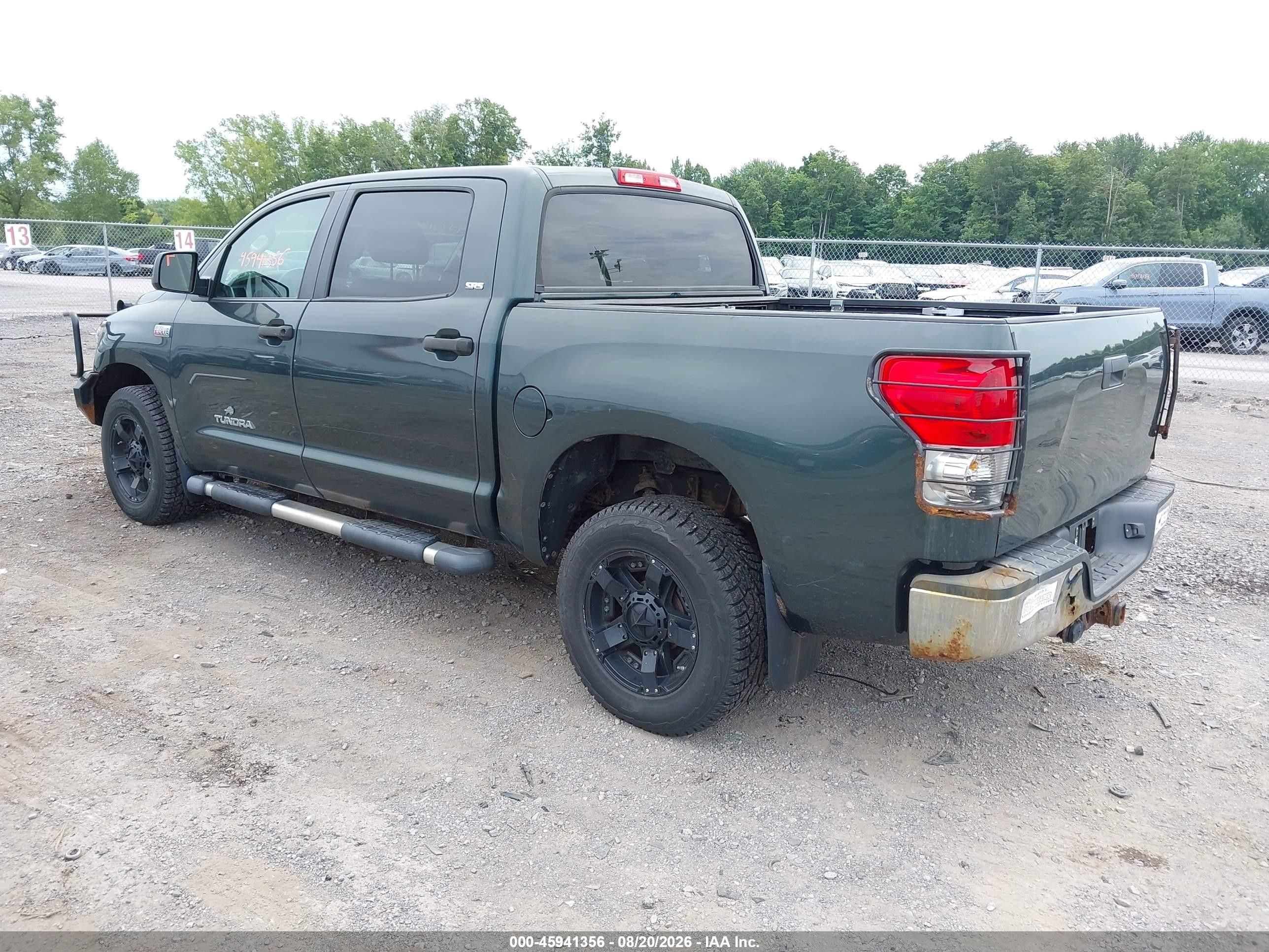 2007 Toyota Tundra Sr5 5.7l V8 Green vin: 5TBDV54137S481817