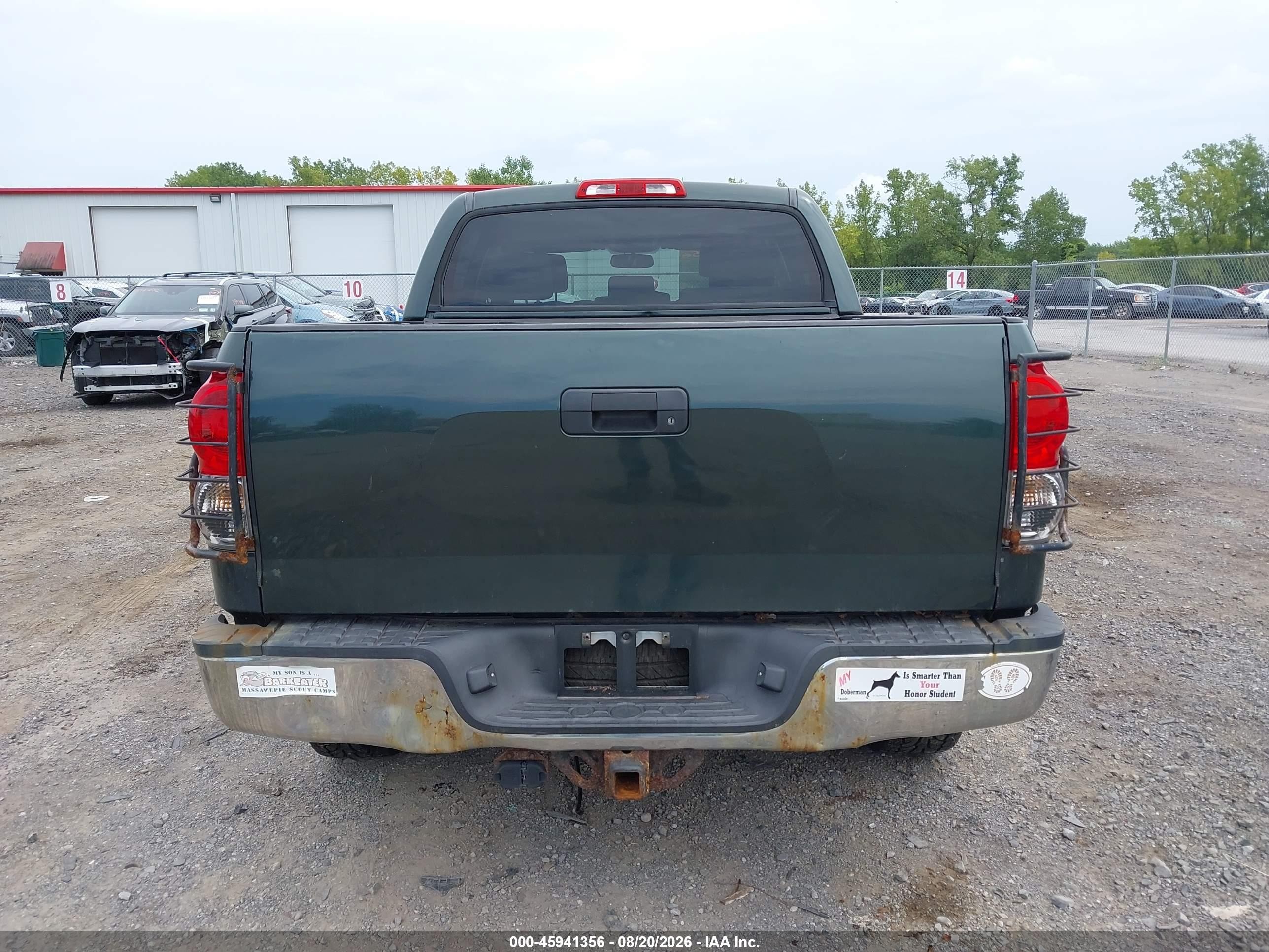 2007 Toyota Tundra Sr5 5.7l V8 Green vin: 5TBDV54137S481817