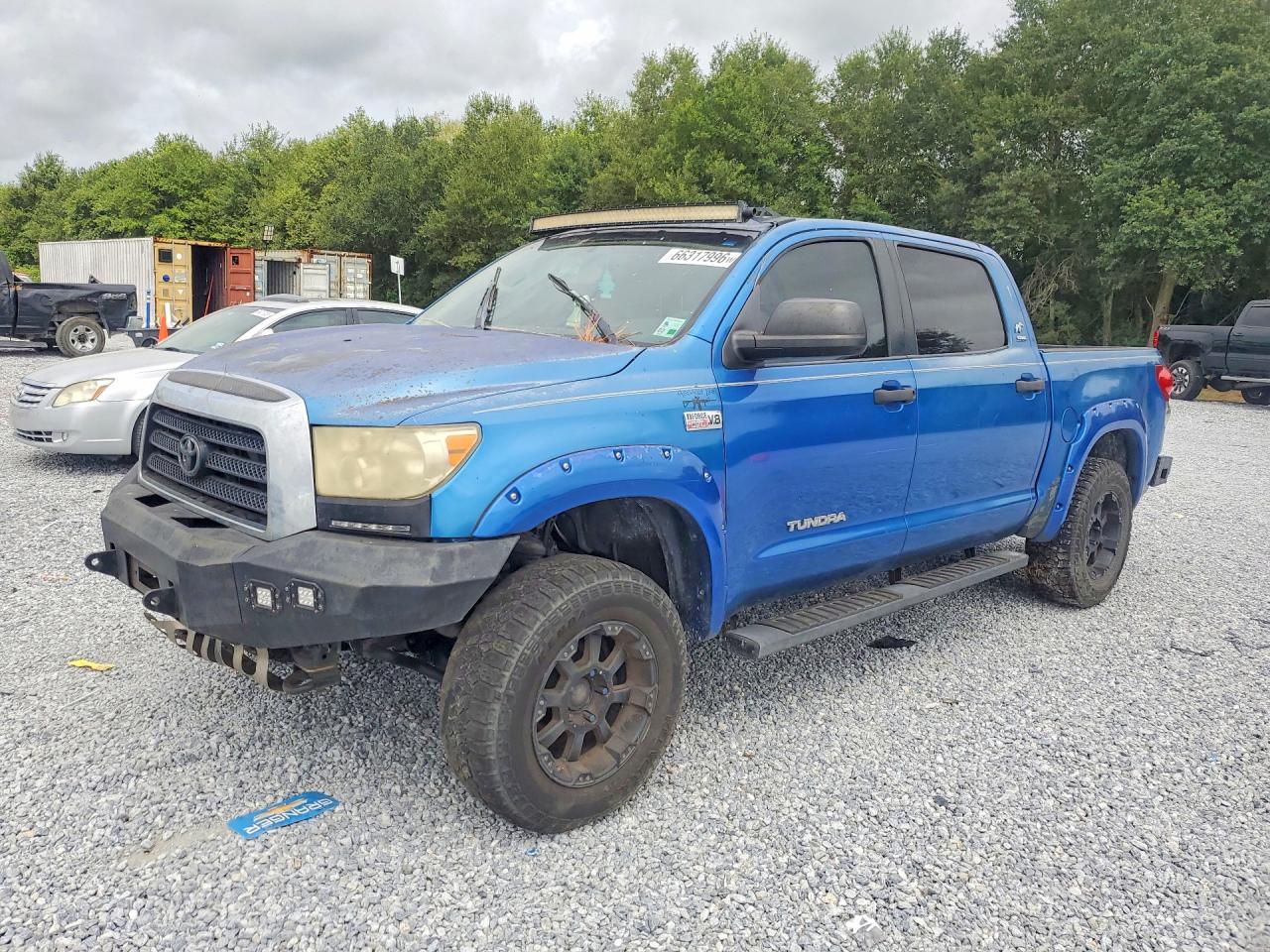 2007 Toyota Tundra Sr5 Blue vin: 5TBDV54157S476487