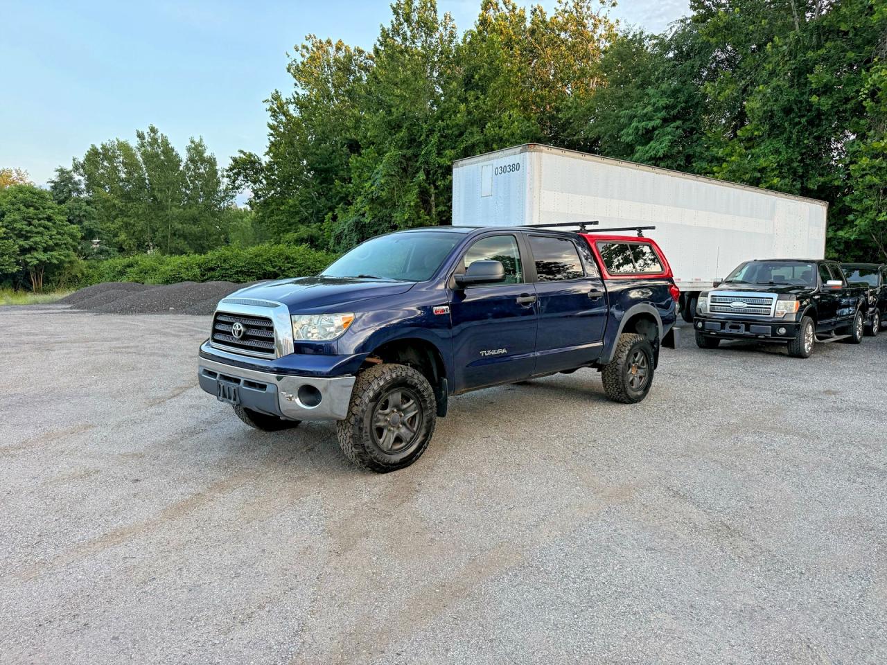 2007 Toyota Tundra Crewmax Sr5 Blue vin: 5TBDV54167S462078