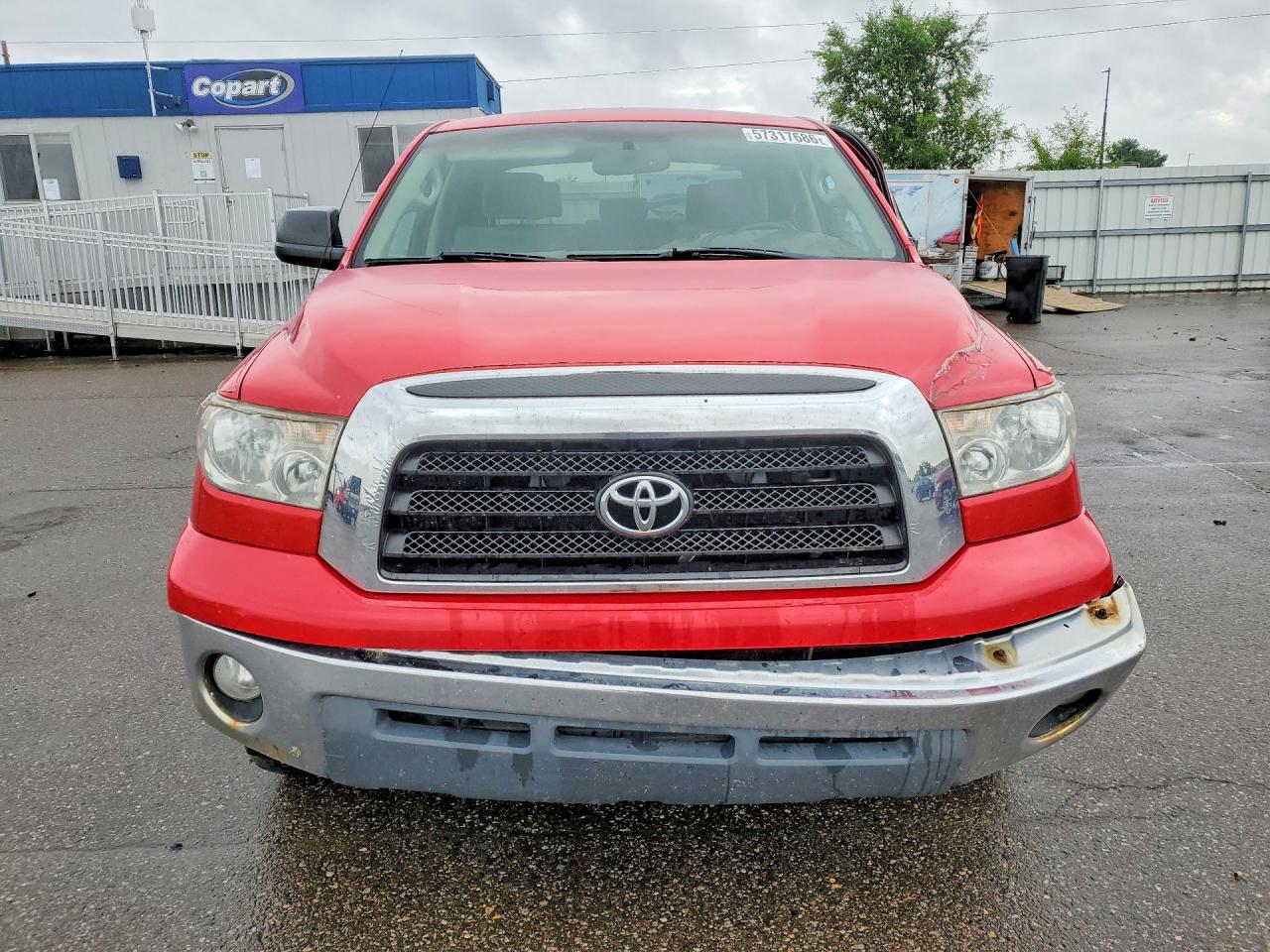2007 Toyota Tundra Crewmax Sr5 Red vin: 5TBDV54177S457987