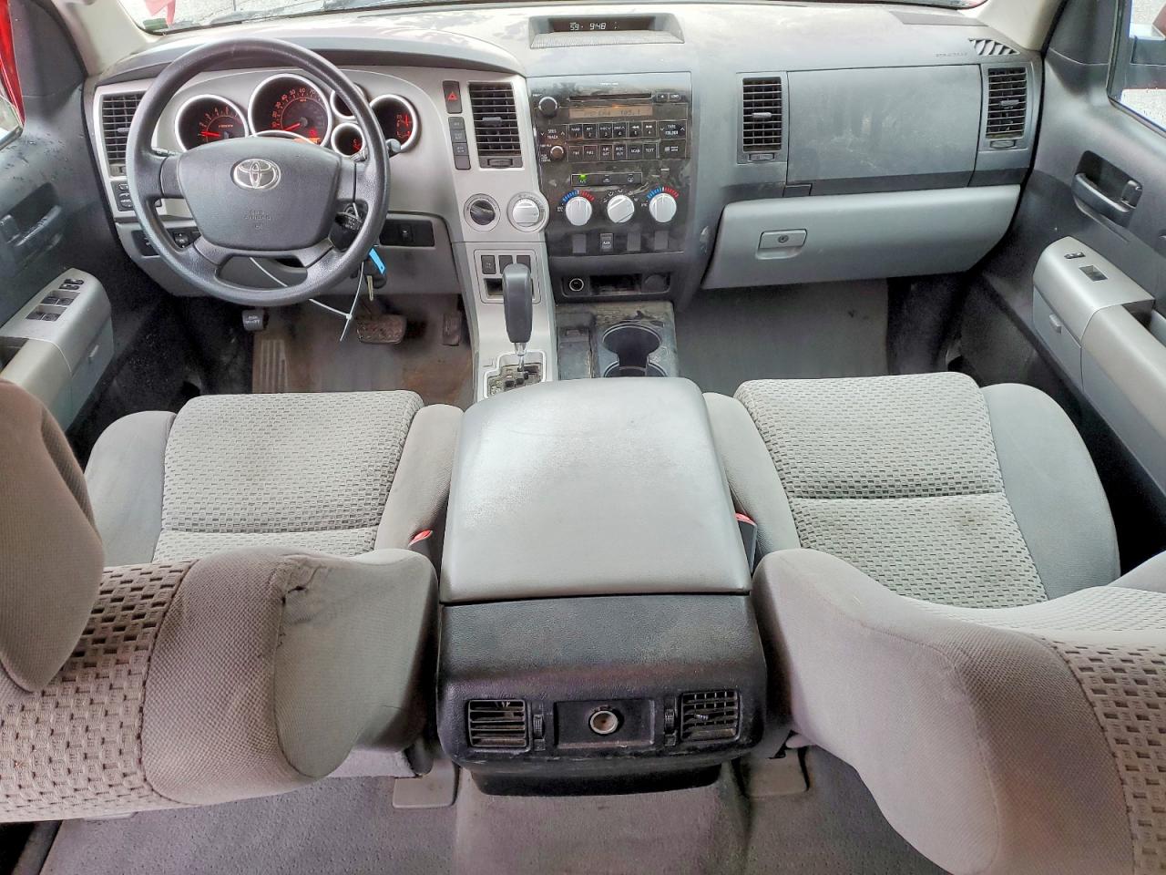 2007 Toyota Tundra Crewmax Sr5 Red vin: 5TBDV54177S457987