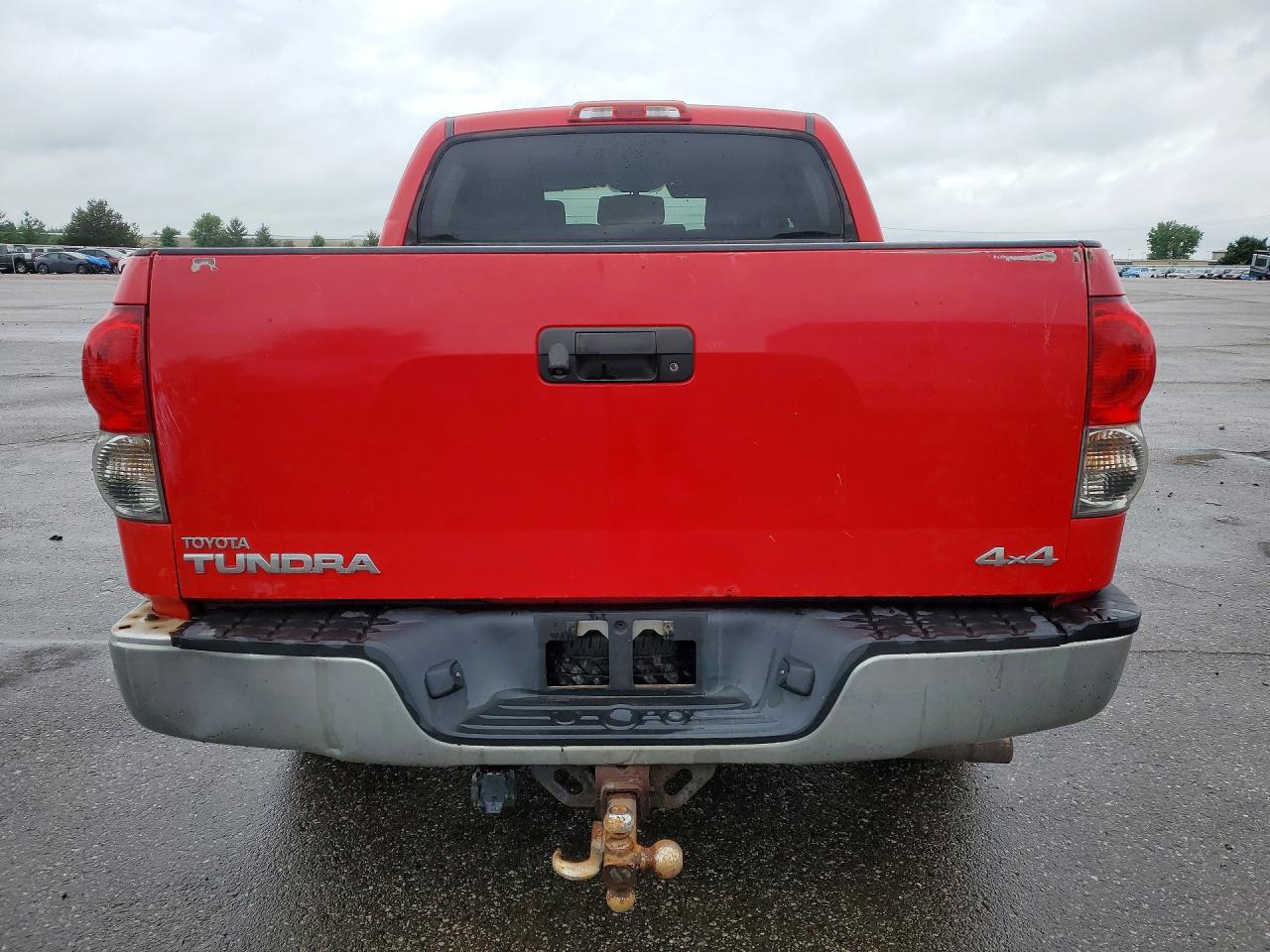 2007 Toyota Tundra Crewmax Sr5 Red vin: 5TBDV54177S457987