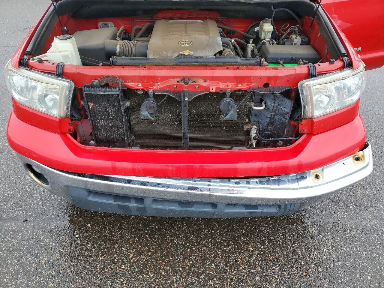2007 Toyota Tundra Crewmax Sr5 Red vin: 5TBDV54177S457987