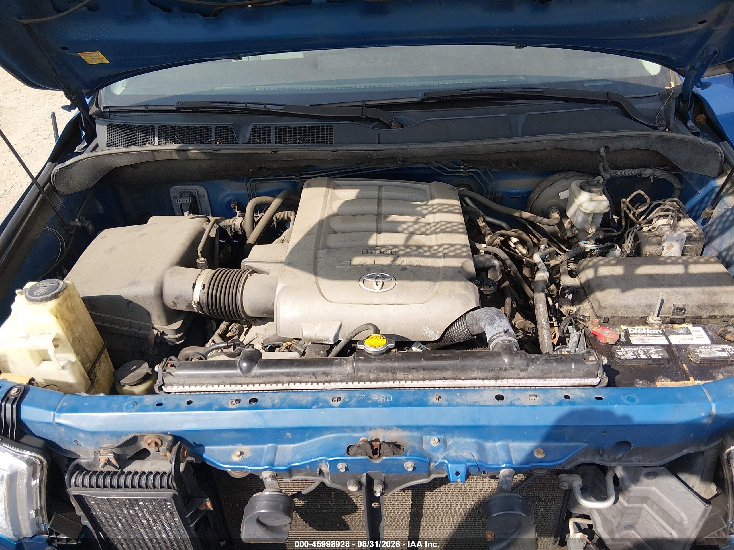2007 Toyota Tundra Sr5 5.7l V8 Blue vin: 5TBDV54177S463045