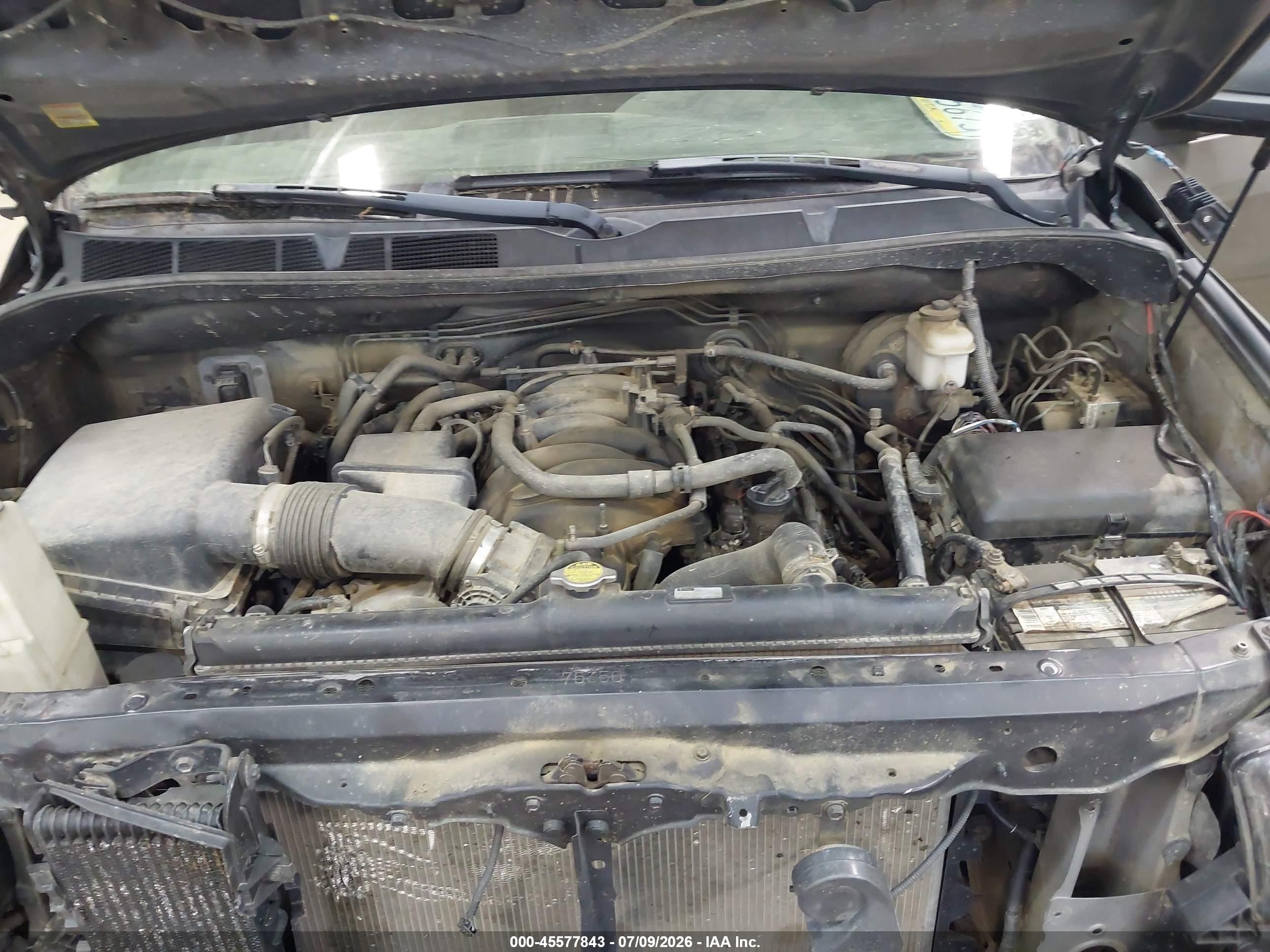 2008 Toyota Tundra Sr5 5.7l V8 Серый vin: 5TBDV54188S513744