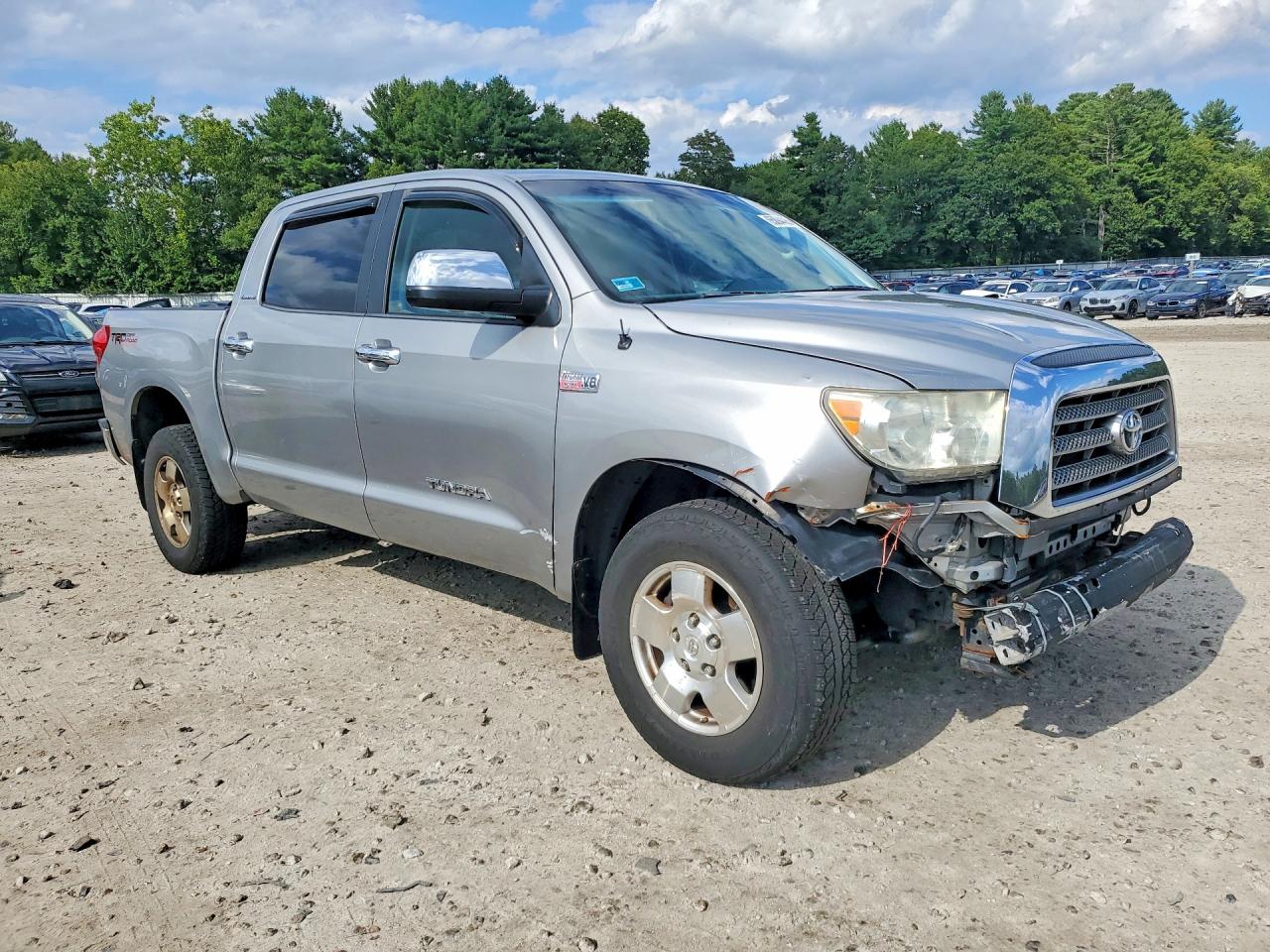 2007 Toyota Tundra Limited Silver vin: 5TBDV58107S478772