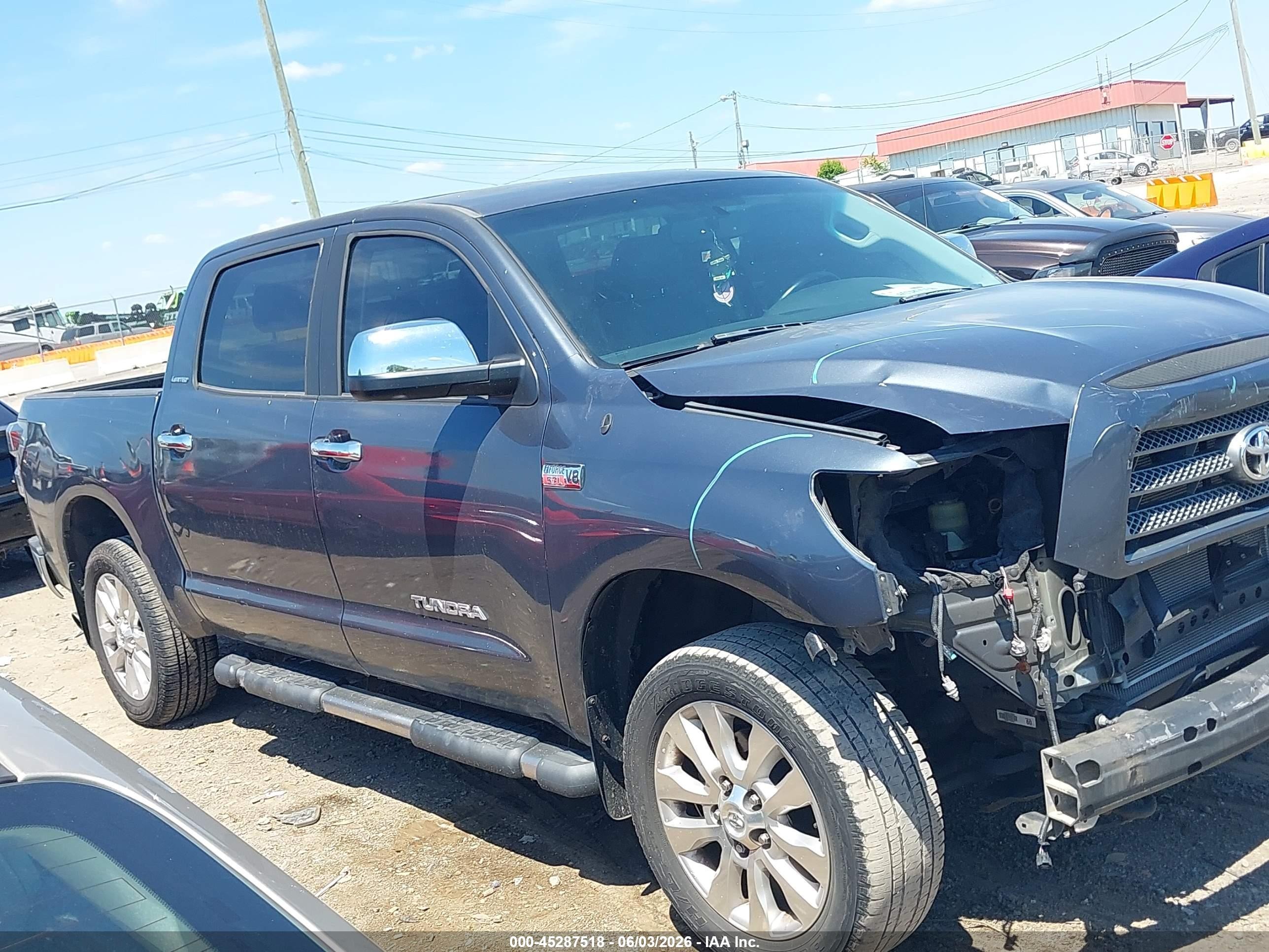 2007 Toyota Tundra Limited 5.7l V8 Blue vin: 5TBDV58107S487794