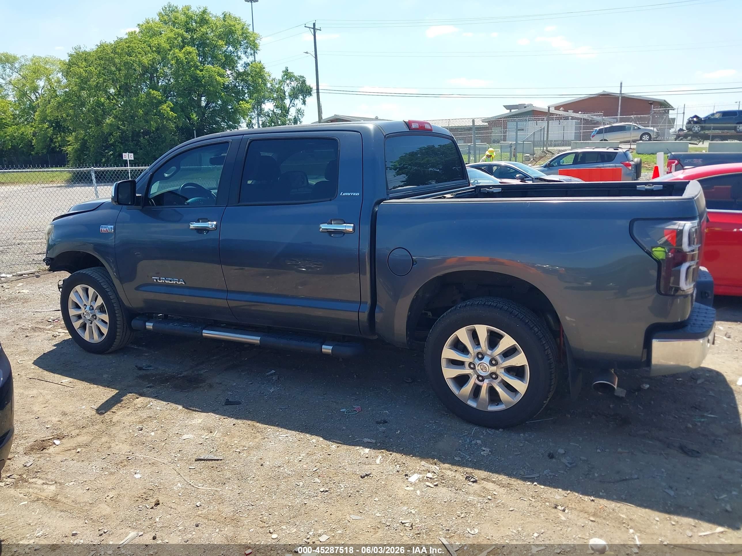 2007 Toyota Tundra Limited 5.7l V8 Blue vin: 5TBDV58107S487794