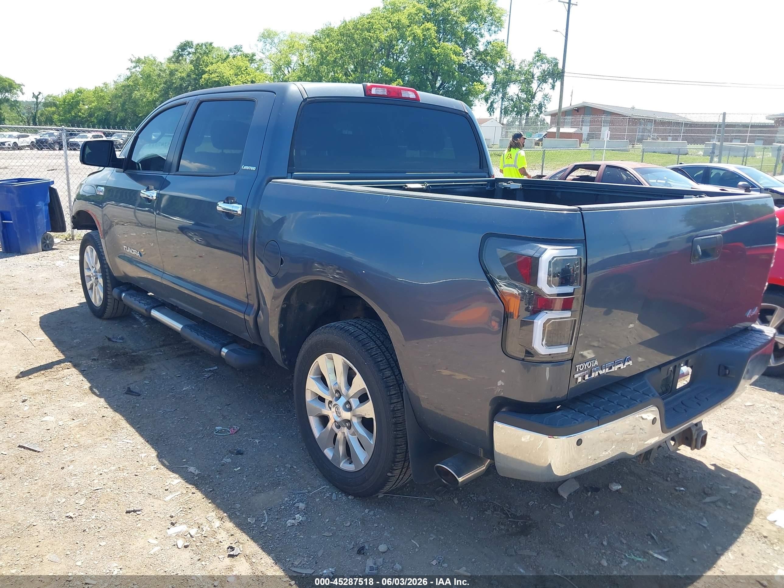 2007 Toyota Tundra Limited 5.7l V8 Blue vin: 5TBDV58107S487794