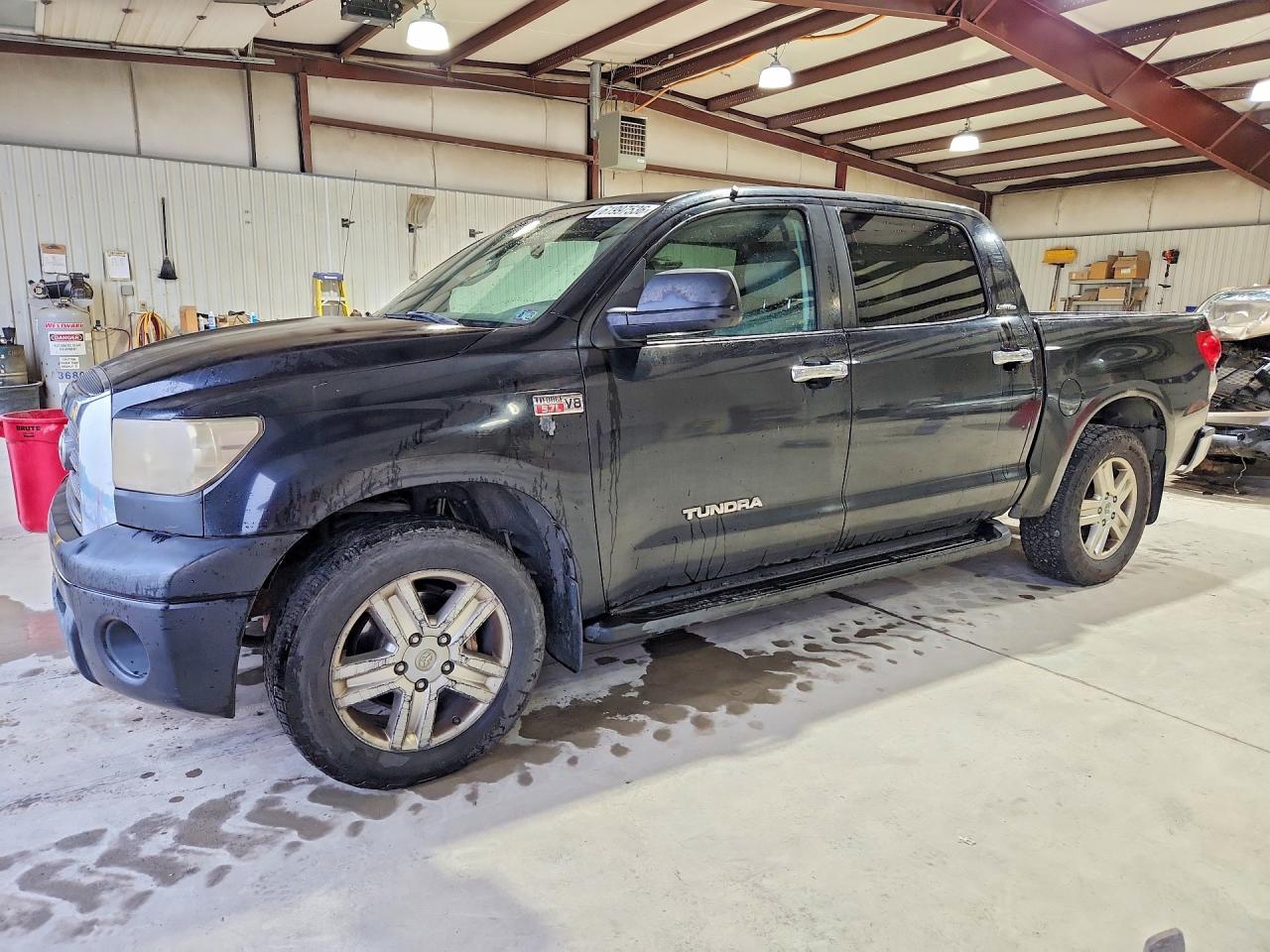 2007 Toyota Tundra Limited Black vin: 5TBDV58137S462808