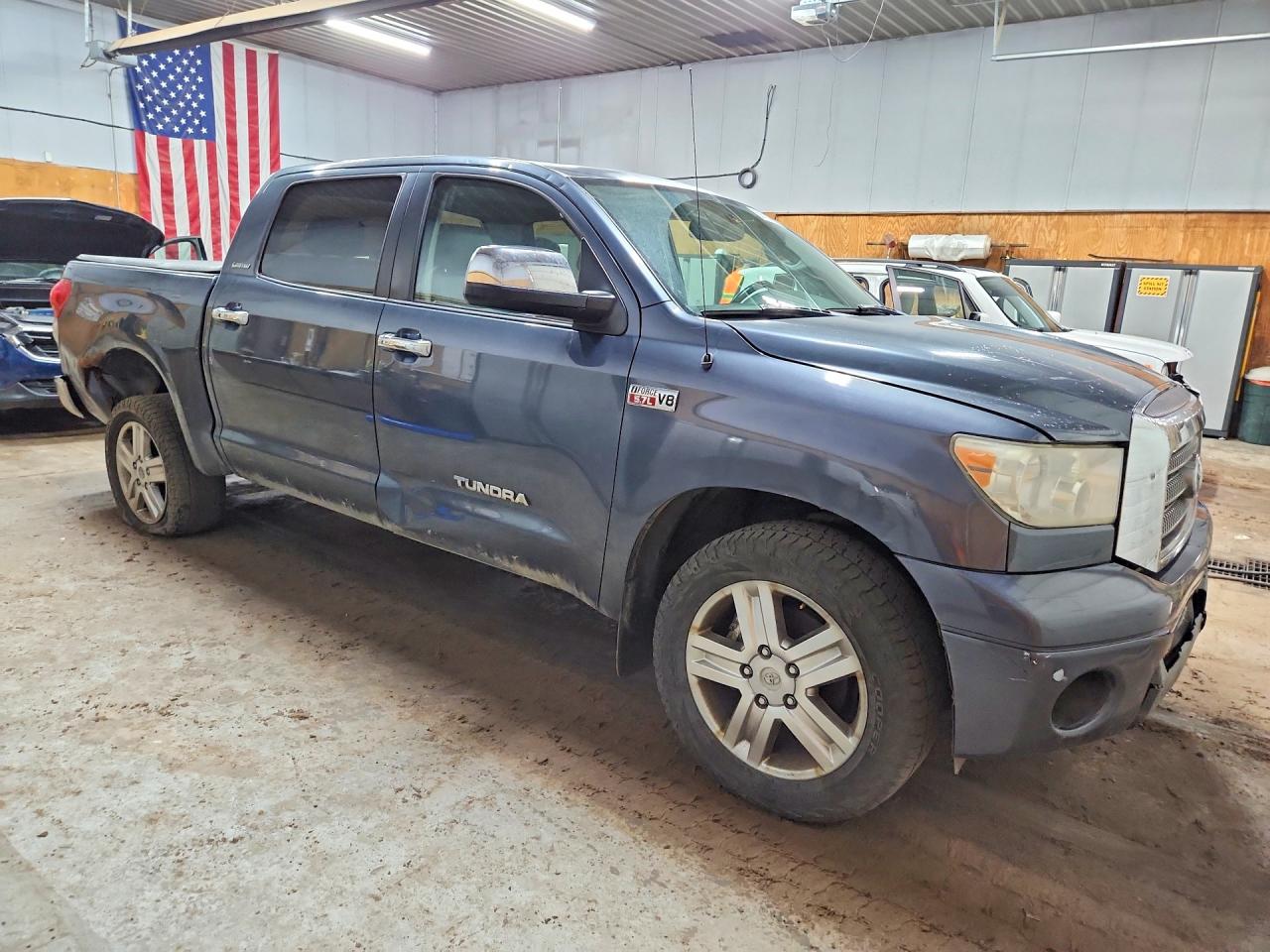 2007 Toyota Tundra Crewmax Limited Синий vin: 5TBDV58137S478698