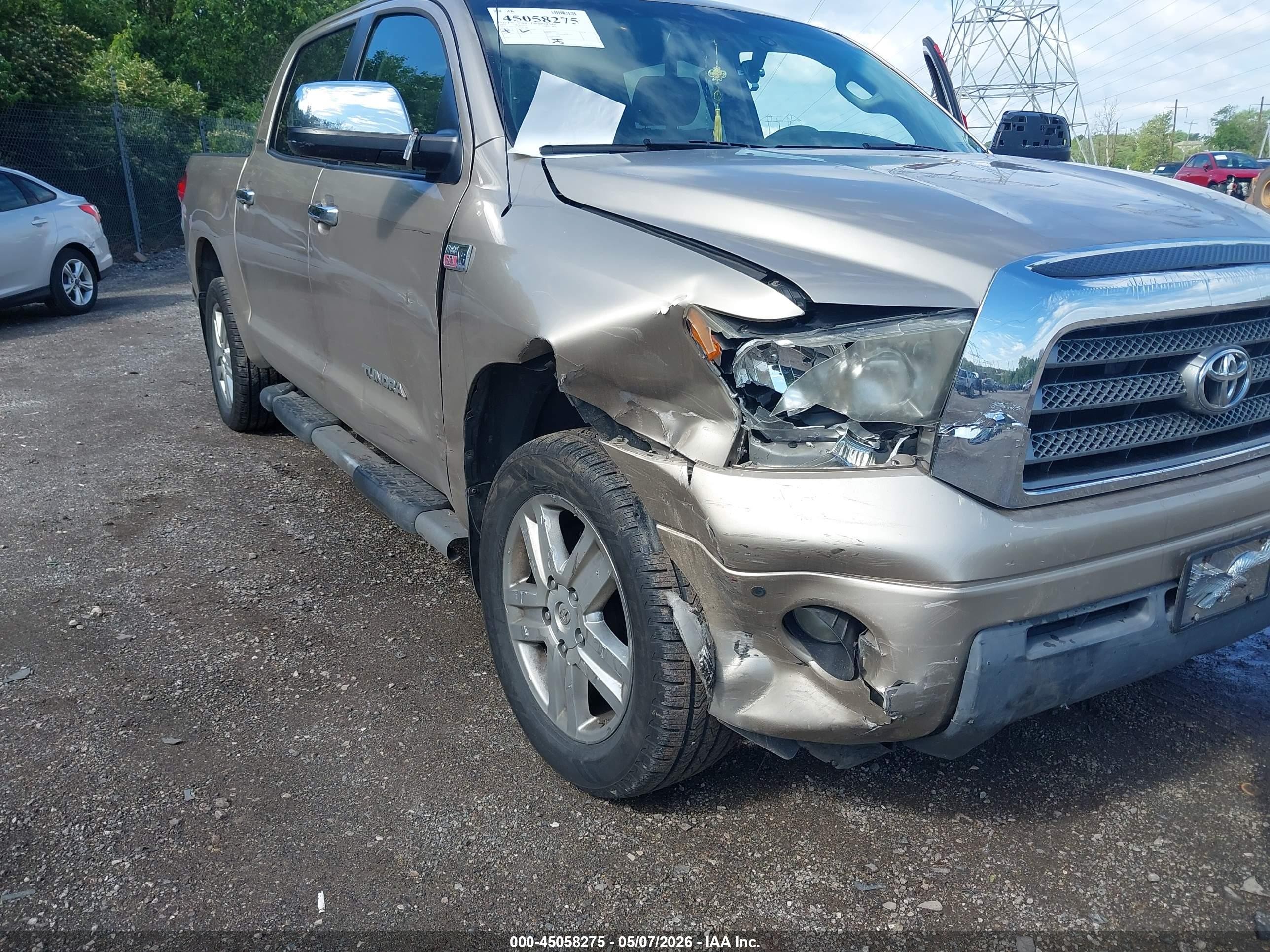 2008 Toyota Tundra Limited 5.7l V8 Gold vin: 5TBDV58148S521799