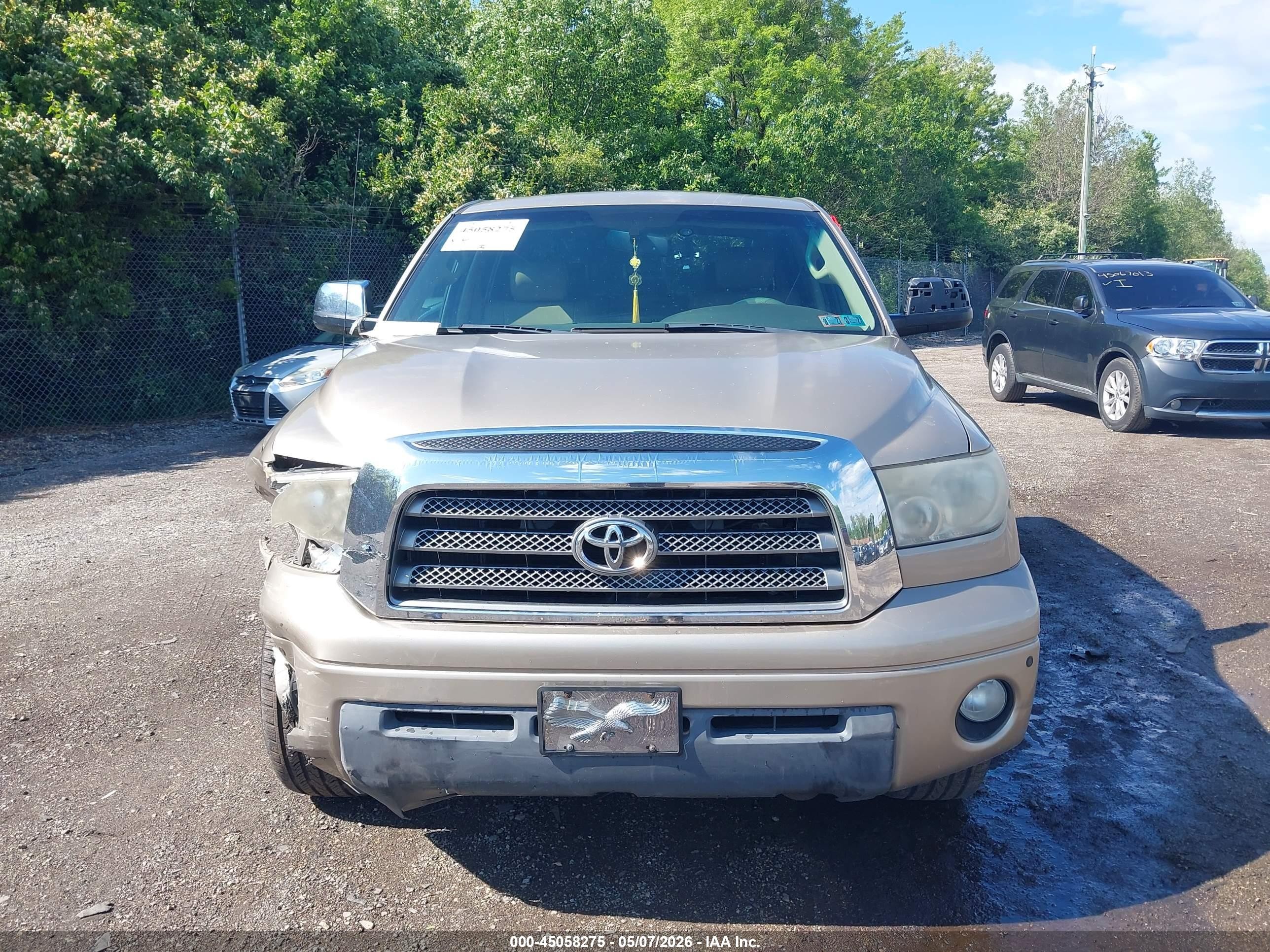 2008 Toyota Tundra Limited 5.7l V8 Gold vin: 5TBDV58148S521799