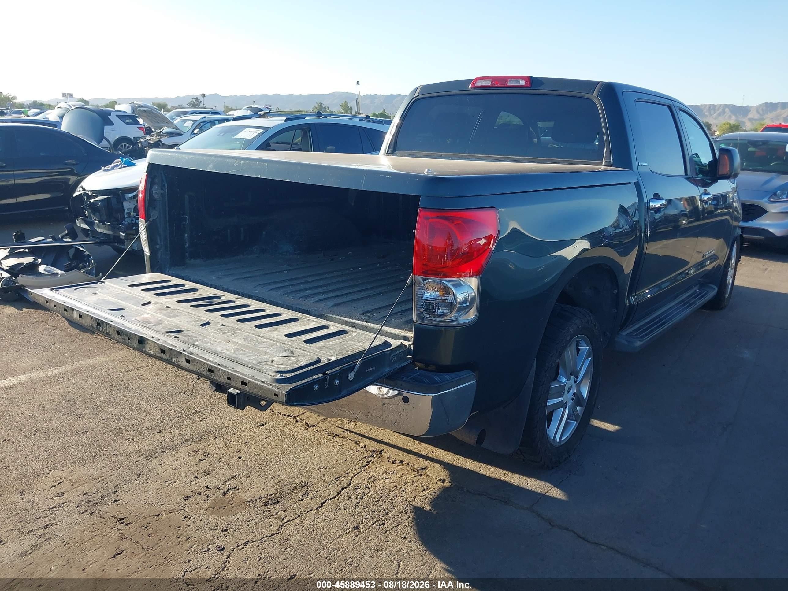2007 Toyota Tundra Limited 5.7l V8 Green vin: 5TBDV58167S468103
