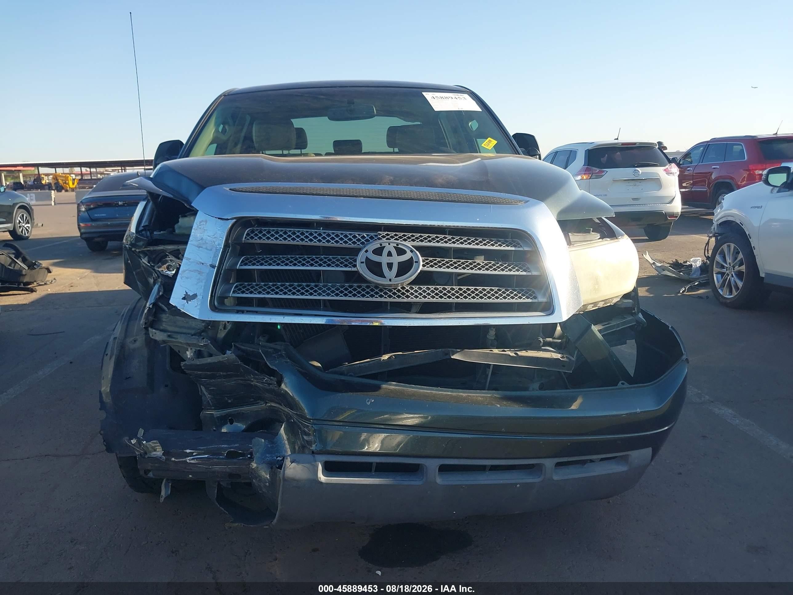 2007 Toyota Tundra Limited 5.7l V8 Green vin: 5TBDV58167S468103