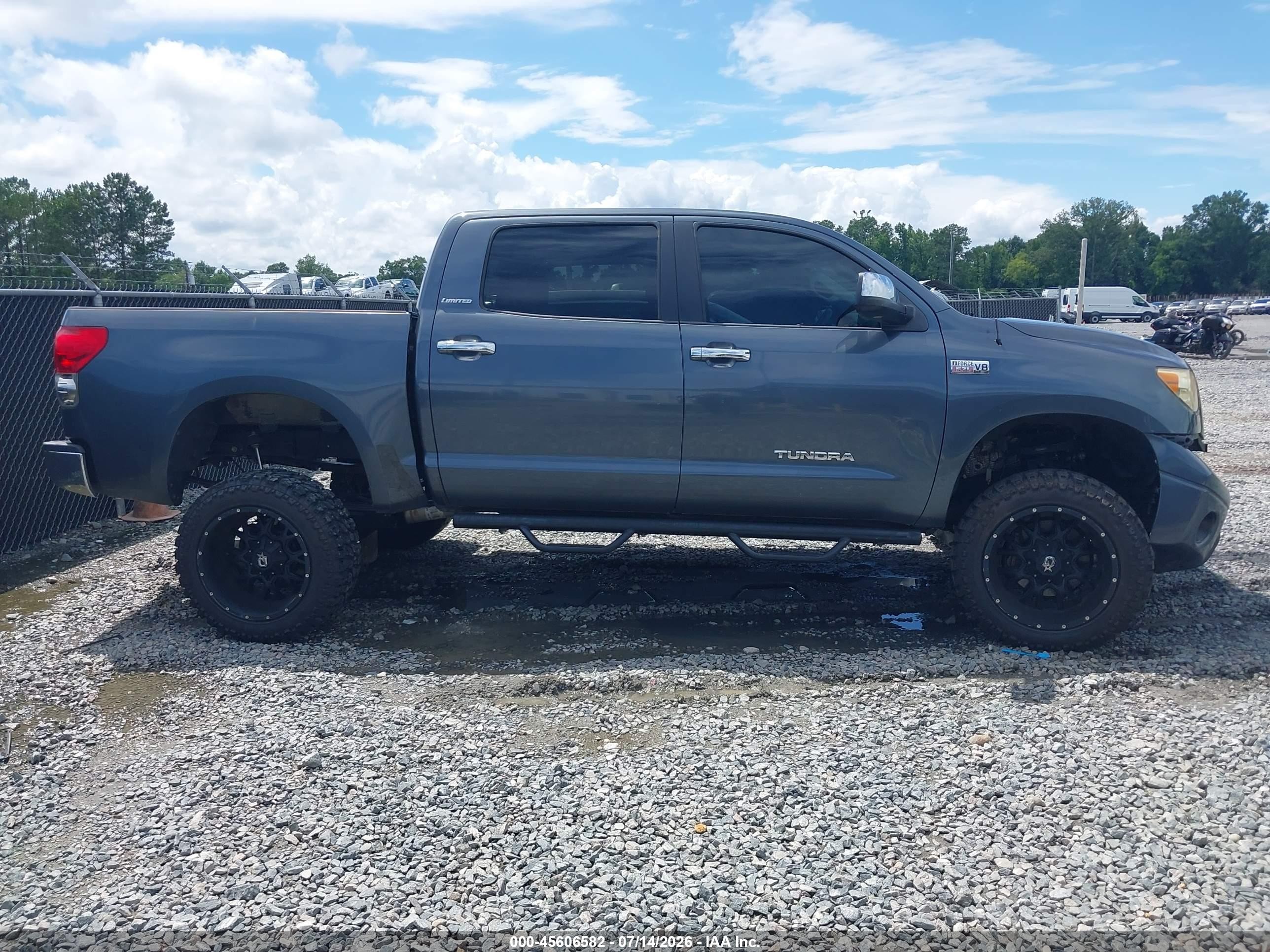 2007 Toyota Tundra Limited 5.7l V8 Blue vin: 5TBDV58177S467719