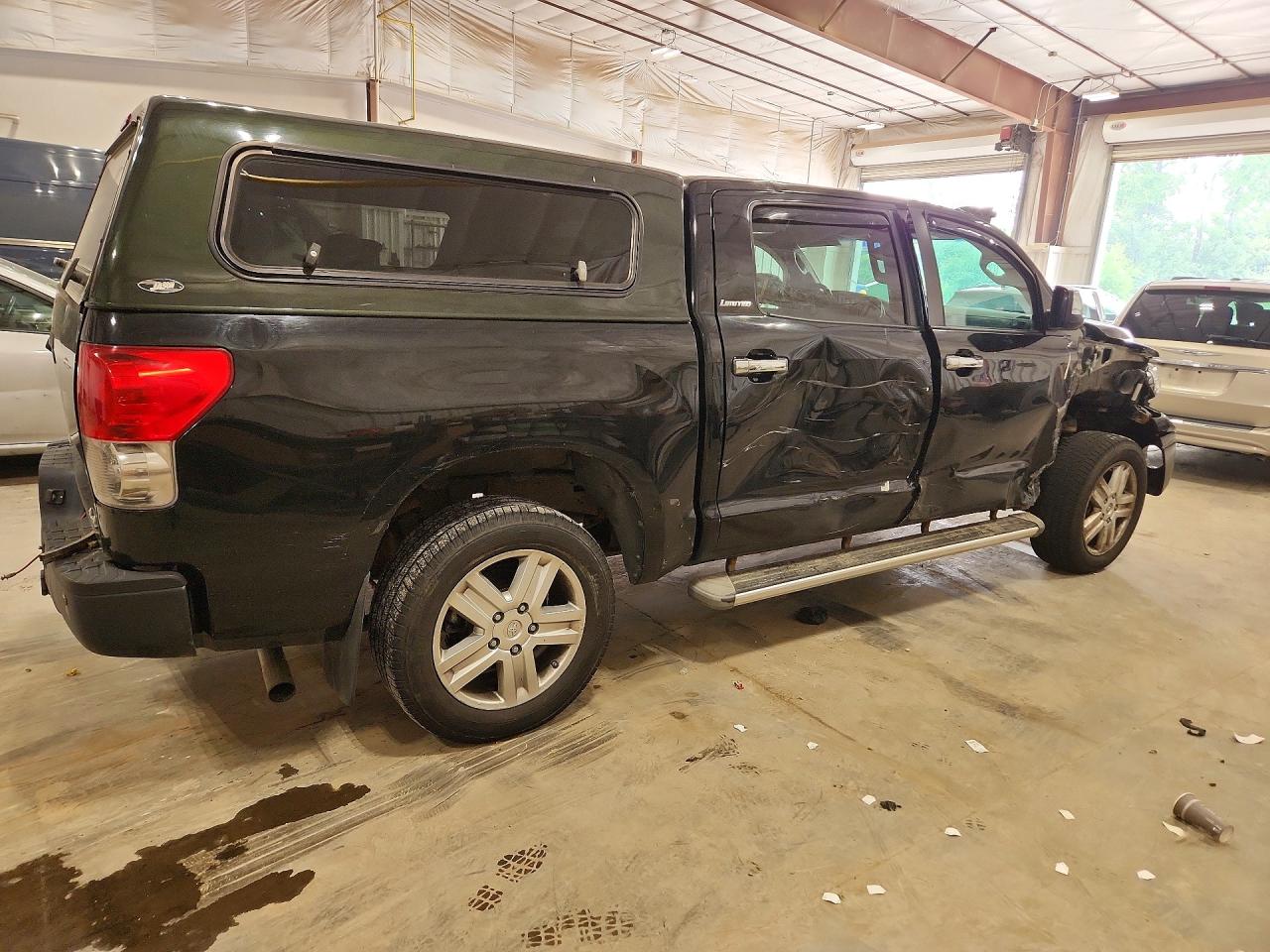 2007 Toyota Tundra Crewmax Limited Black vin: 5TBDV58187S468314