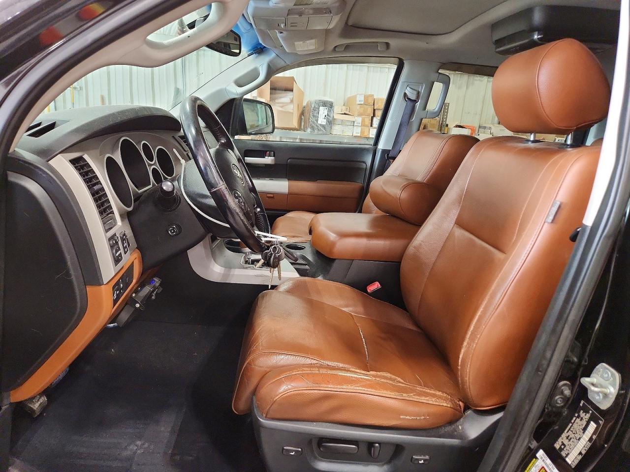 2007 Toyota Tundra Crewmax Limited Black vin: 5TBDV58187S468314