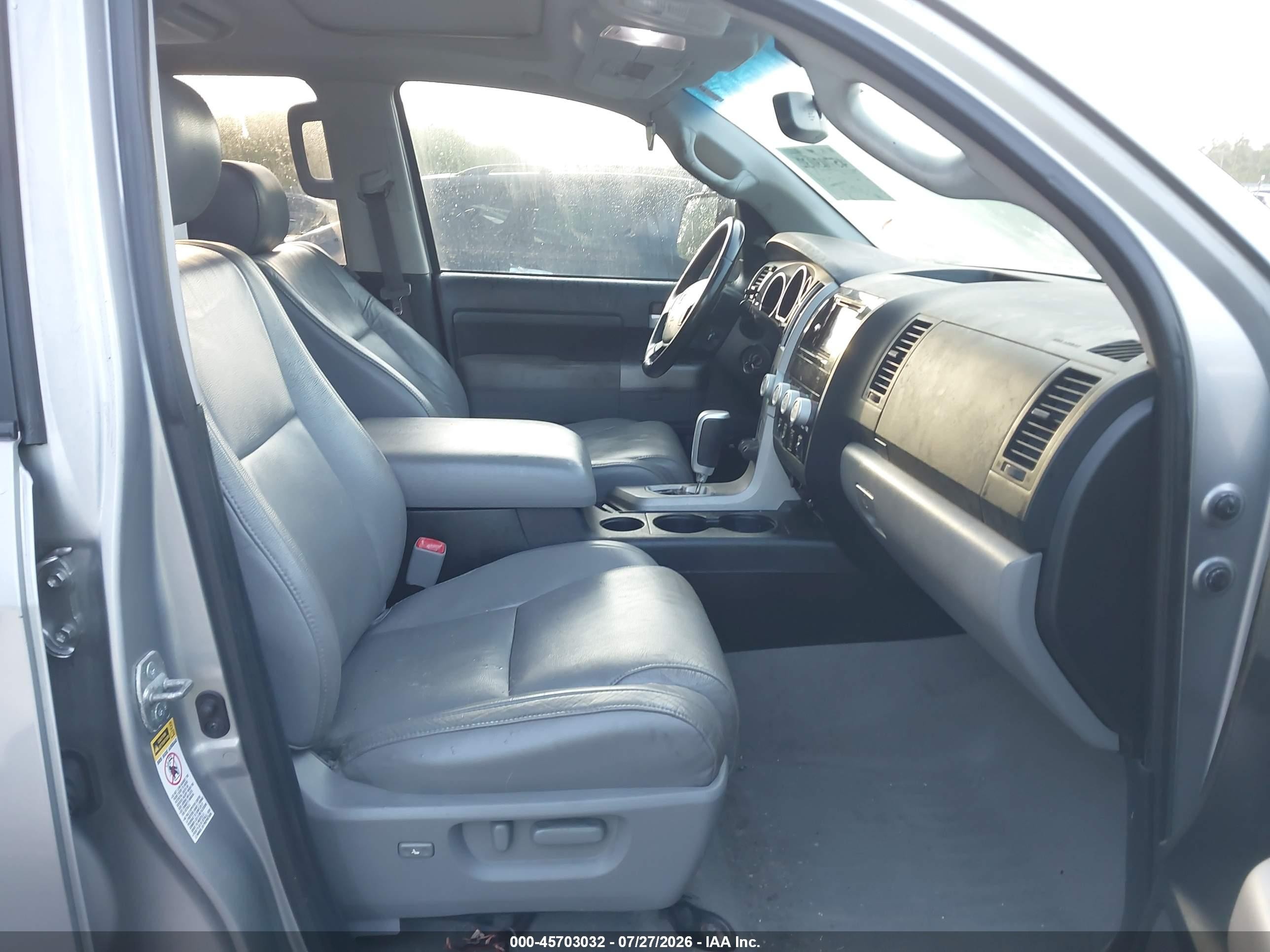 2008 Toyota Tundra Limited 5.7l V8 Silver vin: 5TBDV58188S501264