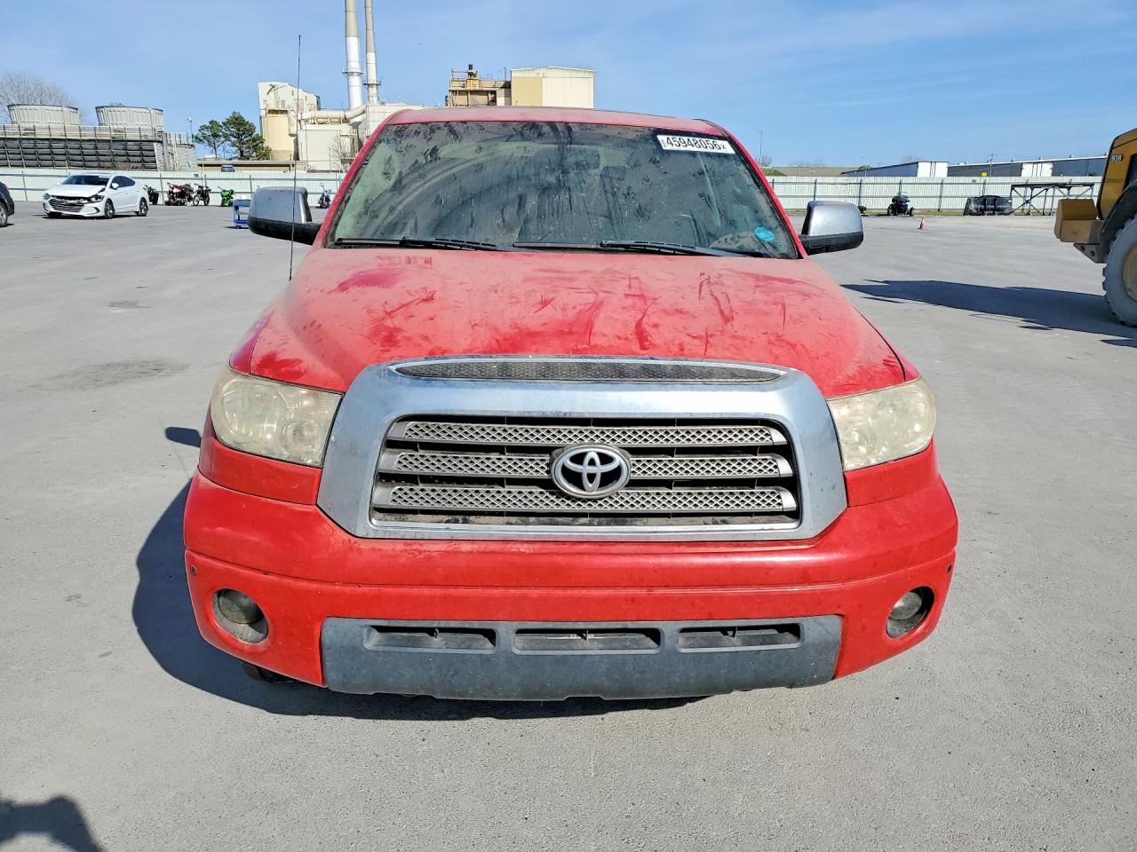 2007 Toyota Tundra Crewmax Limited Красный vin: 5TBDV581X7S478150
