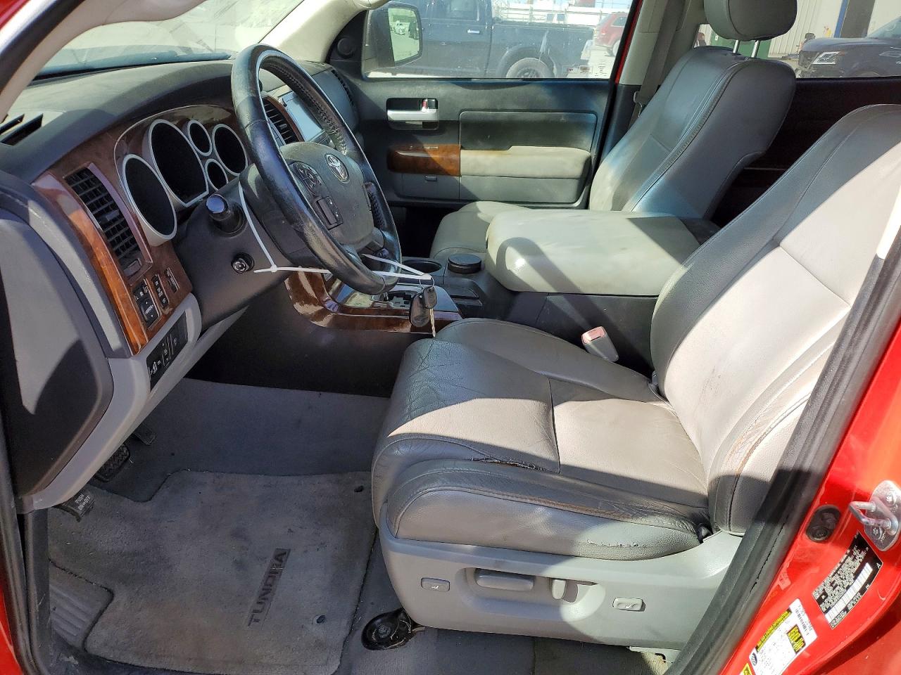 2007 Toyota Tundra Crewmax Limited Красный vin: 5TBDV581X7S478150