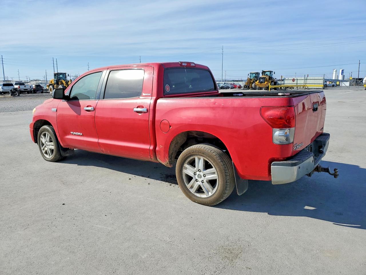 2007 Toyota Tundra Crewmax Limited Красный vin: 5TBDV581X7S478150