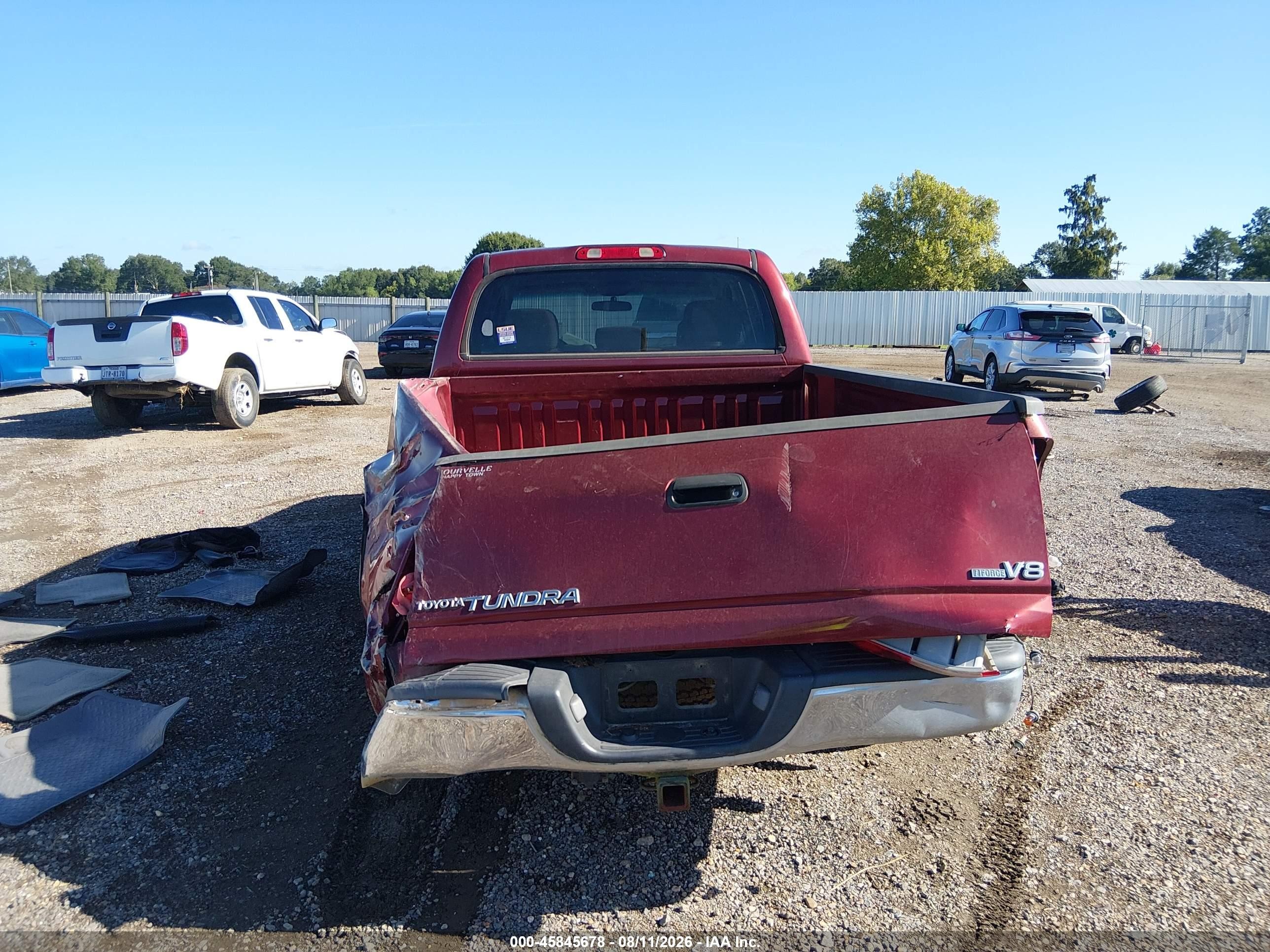 2006 Toyota Tundra Sr5 V8 Красный vin: 5TBET34106S532218