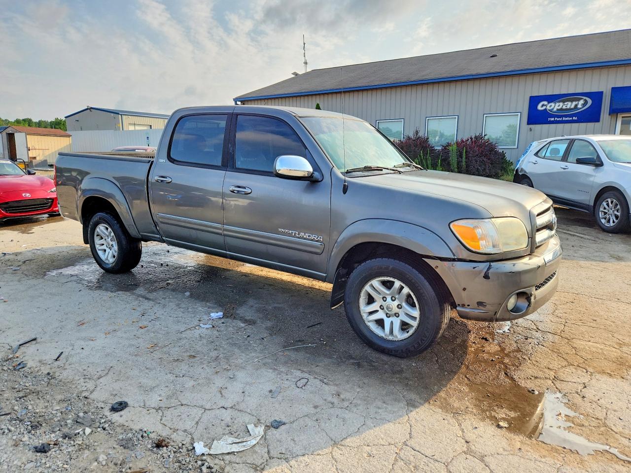 2006 Toyota Tundra Double Cab Sr5 Gray vin: 5TBET34116S509966