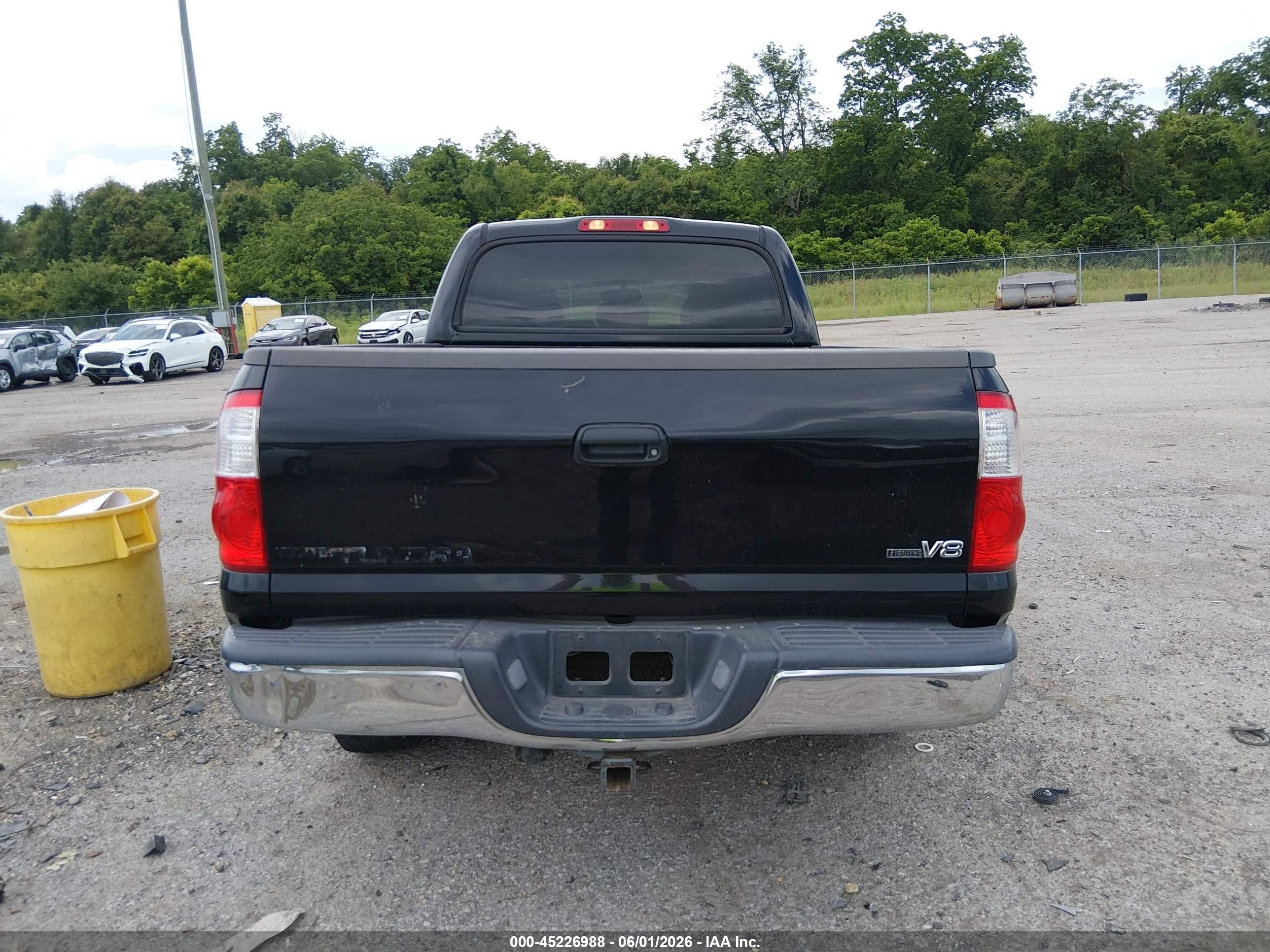 2006 Toyota Tundra Sr5 V8 Black vin: 5TBET34116S528534