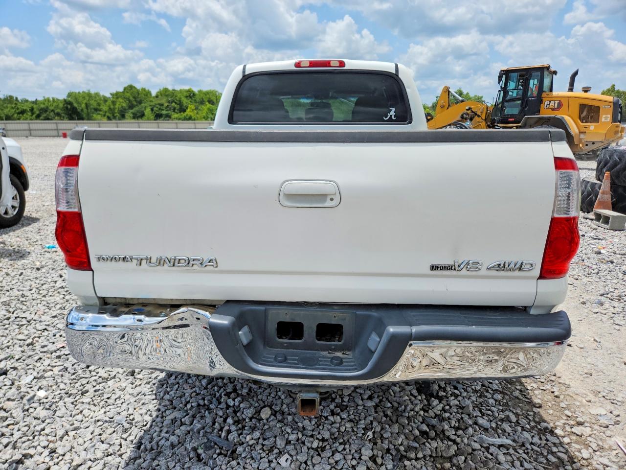 2006 Toyota Tundra Double Cab Sr5 White vin: 5TBET34116S533992