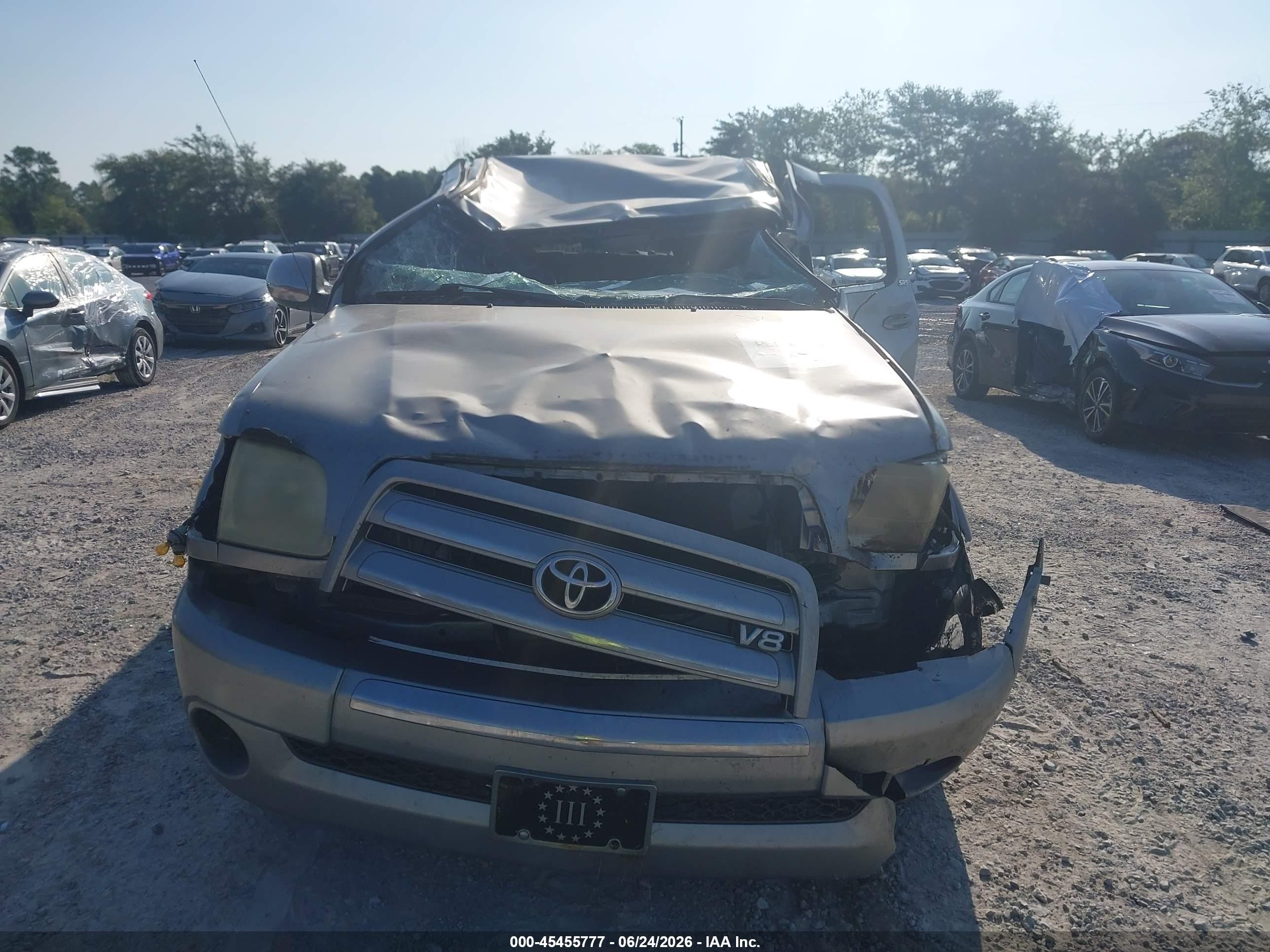 2004 Toyota Tundra Sr5 V8 Silver vin: 5TBET34124S436491
