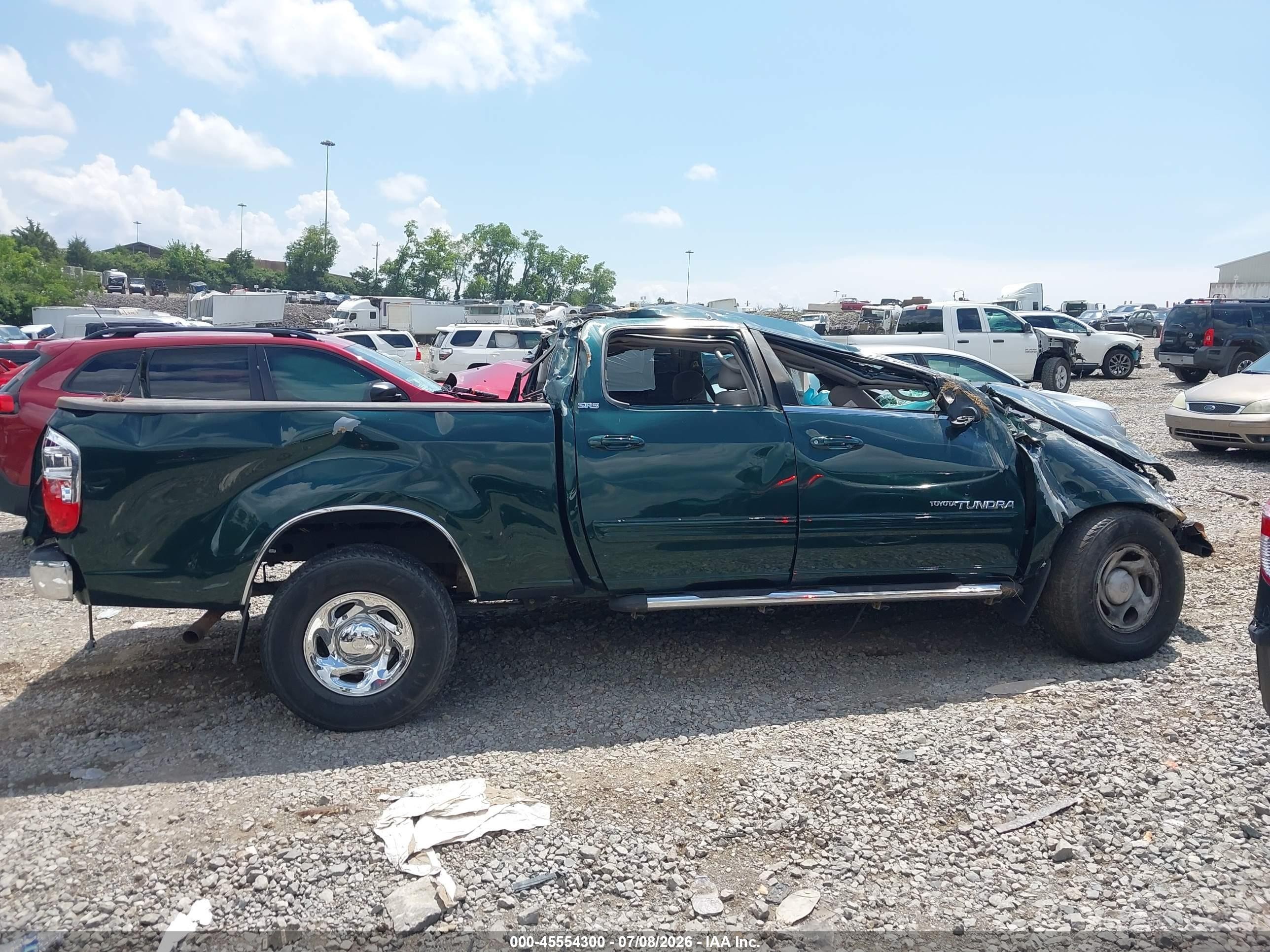 2004 Toyota Tundra Sr5 V8 Green vin: 5TBET34124S441271