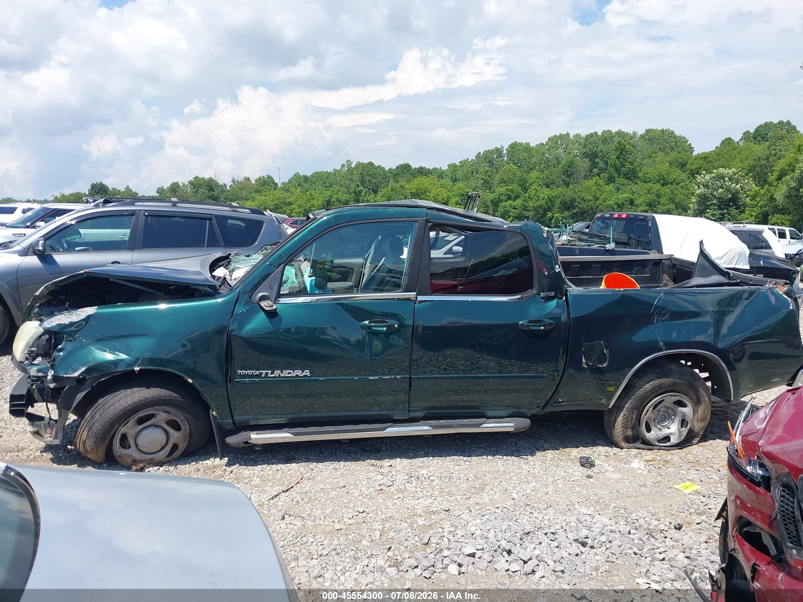 2004 Toyota Tundra Sr5 V8 Green vin: 5TBET34124S441271