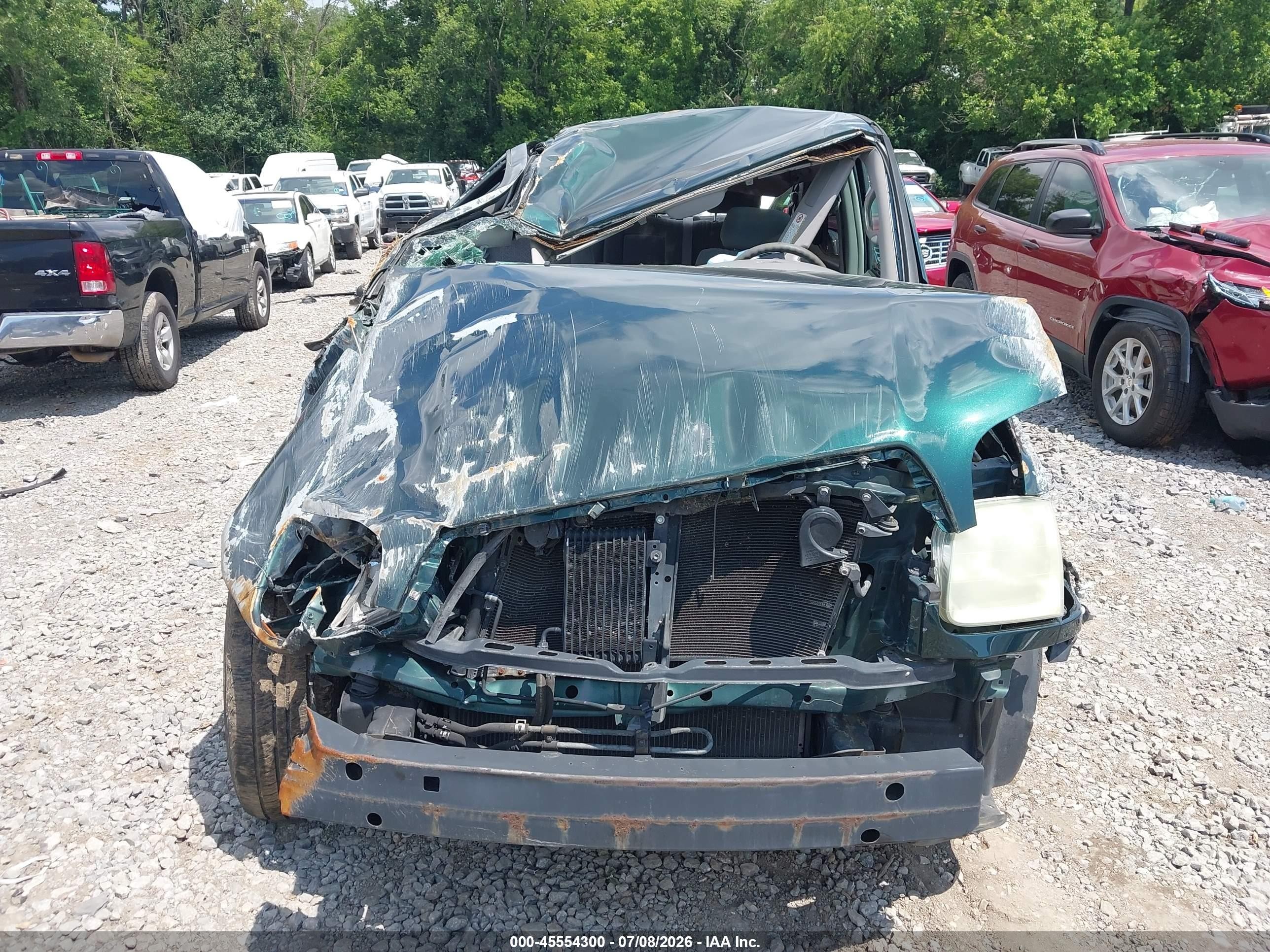 2004 Toyota Tundra Sr5 V8 Green vin: 5TBET34124S441271