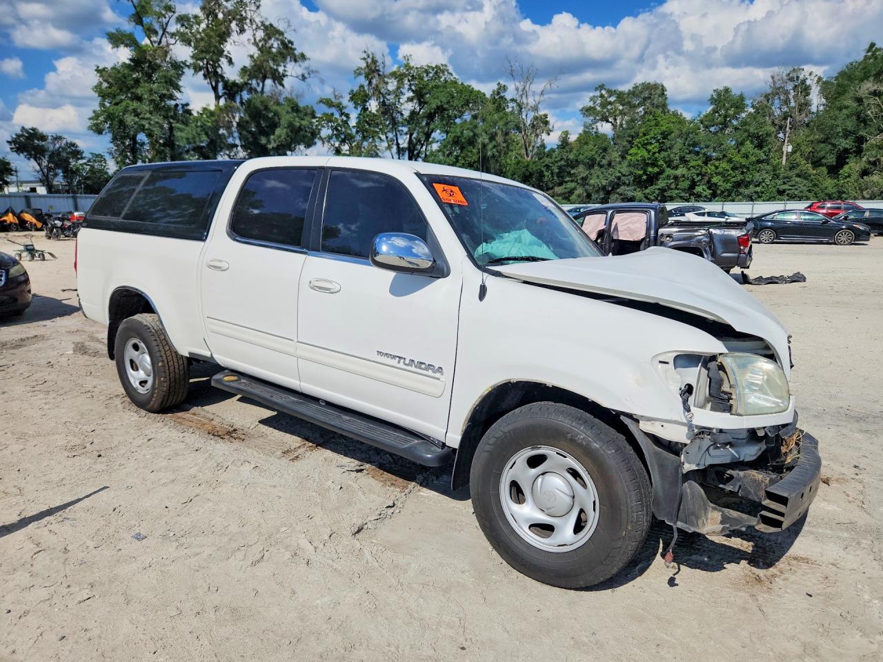 2004 Toyota Tundra Double Cab Sr5 Белый vin: 5TBET34124S458975