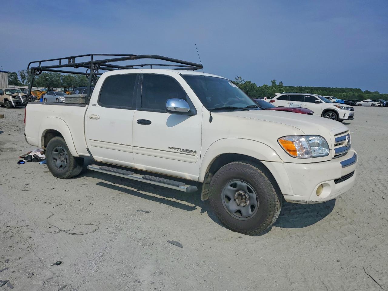 2006 Toyota Tundra Double Cab Sr5 White vin: 5TBET34126S533905