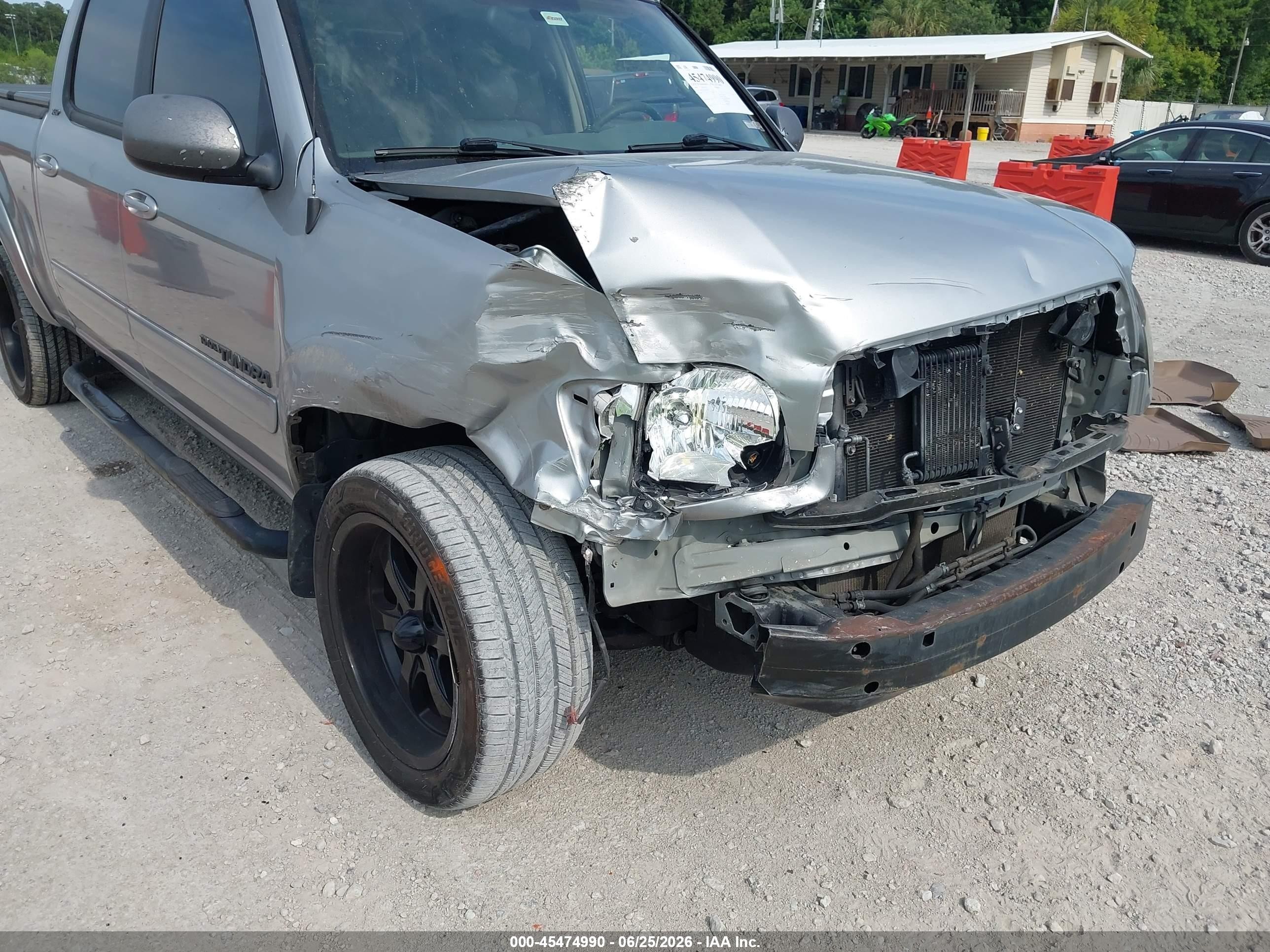 2006 Toyota Tundra Sr5 V8 Gray vin: 5TBET34126S536545