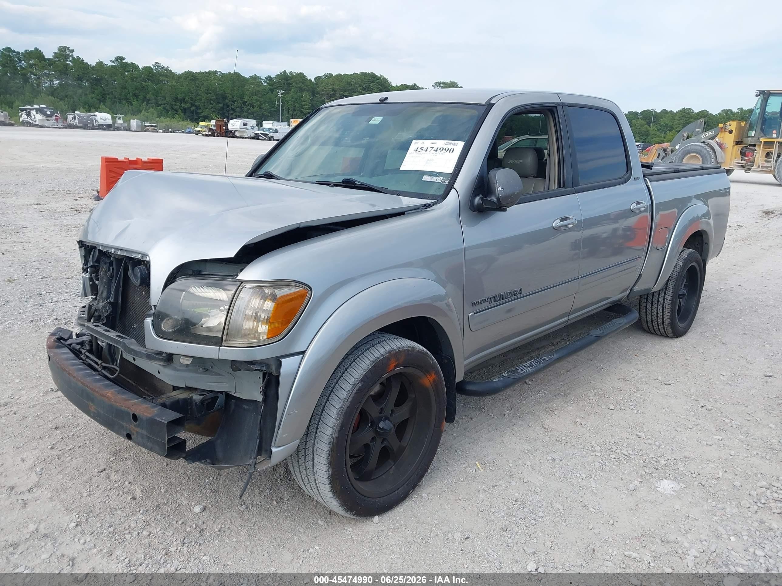 2006 Toyota Tundra Sr5 V8 Gray vin: 5TBET34126S536545
