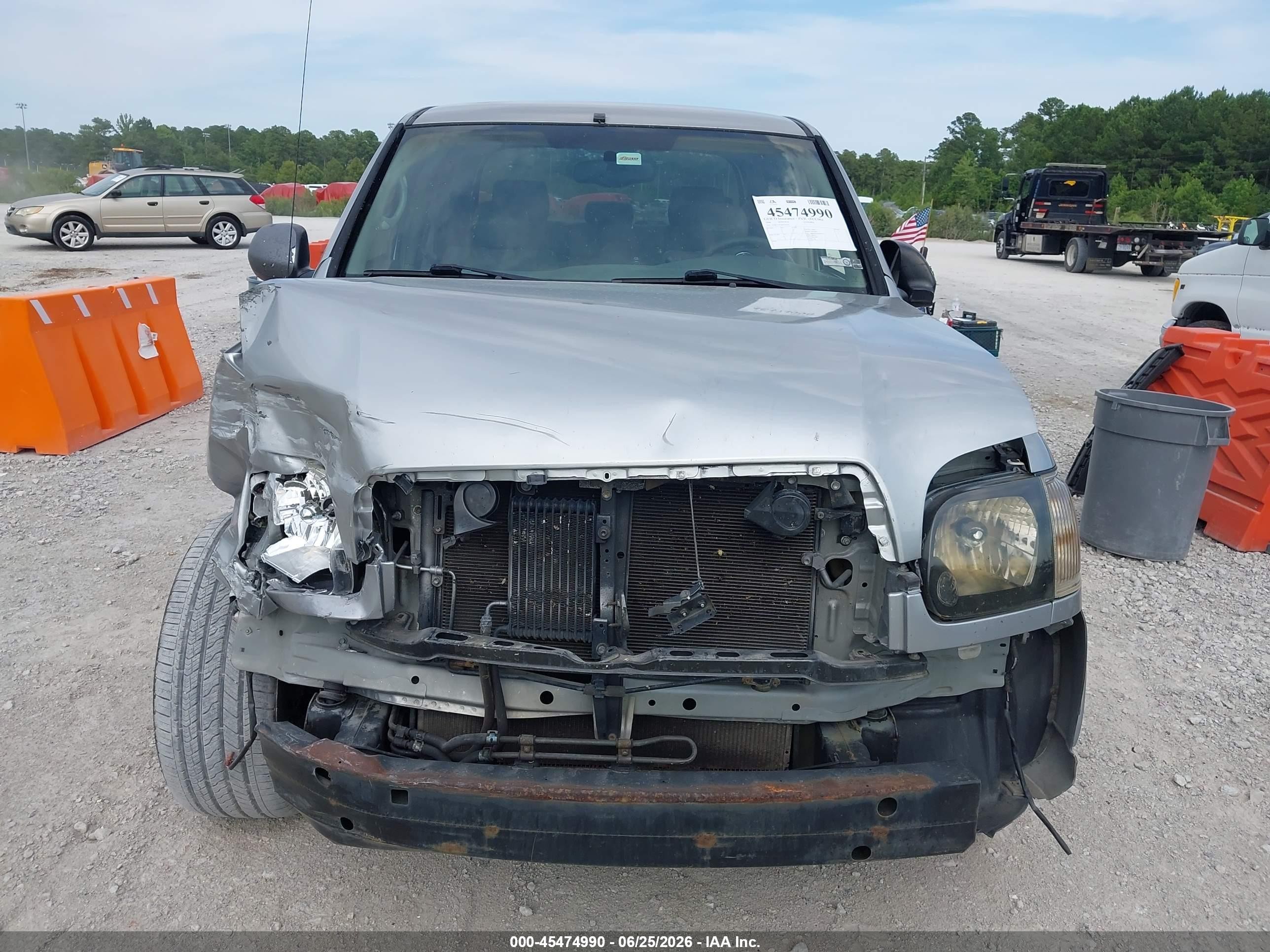 2006 Toyota Tundra Sr5 V8 Gray vin: 5TBET34126S536545