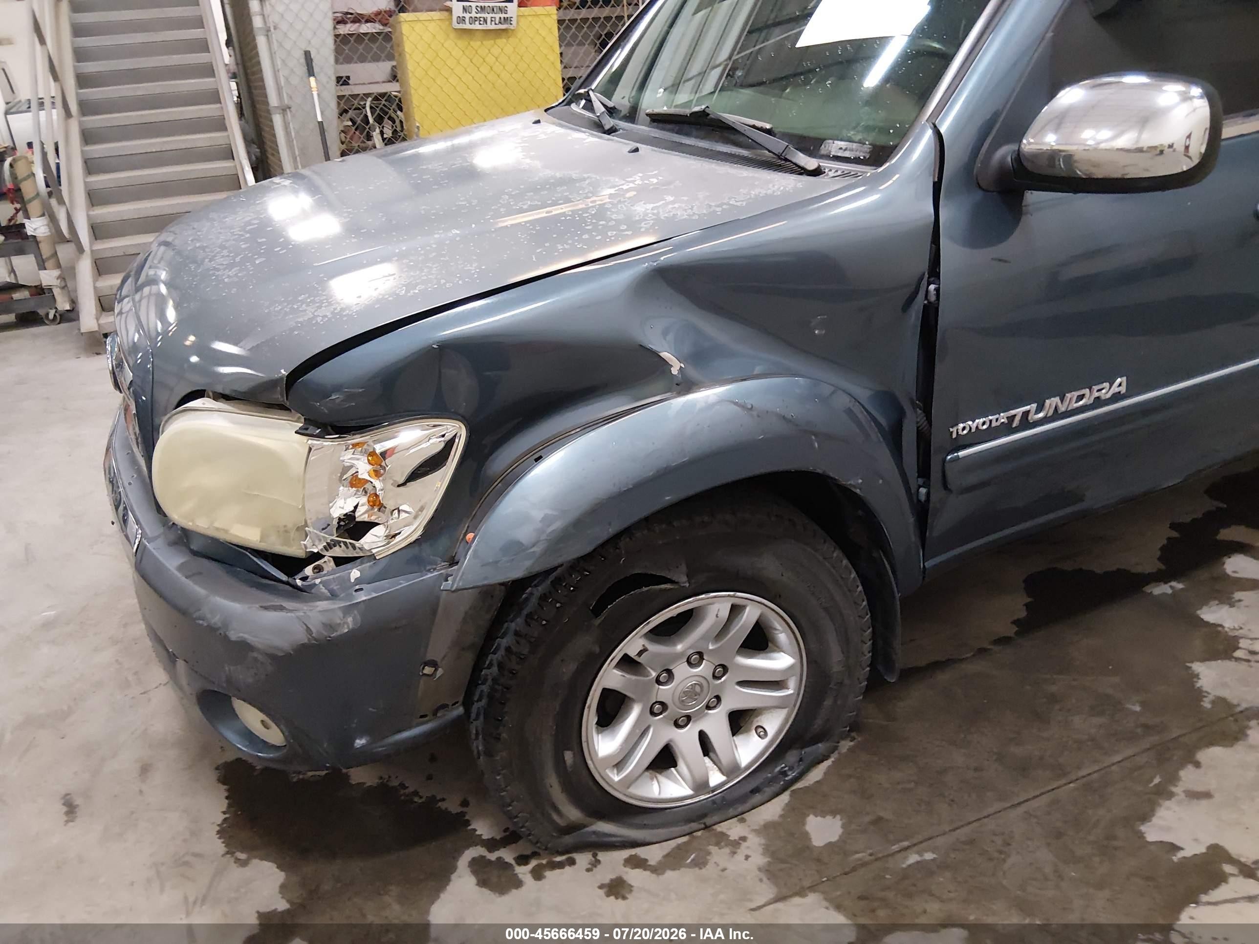 2005 Toyota Tundra Sr5 V8 Blue vin: 5TBET34135S483367