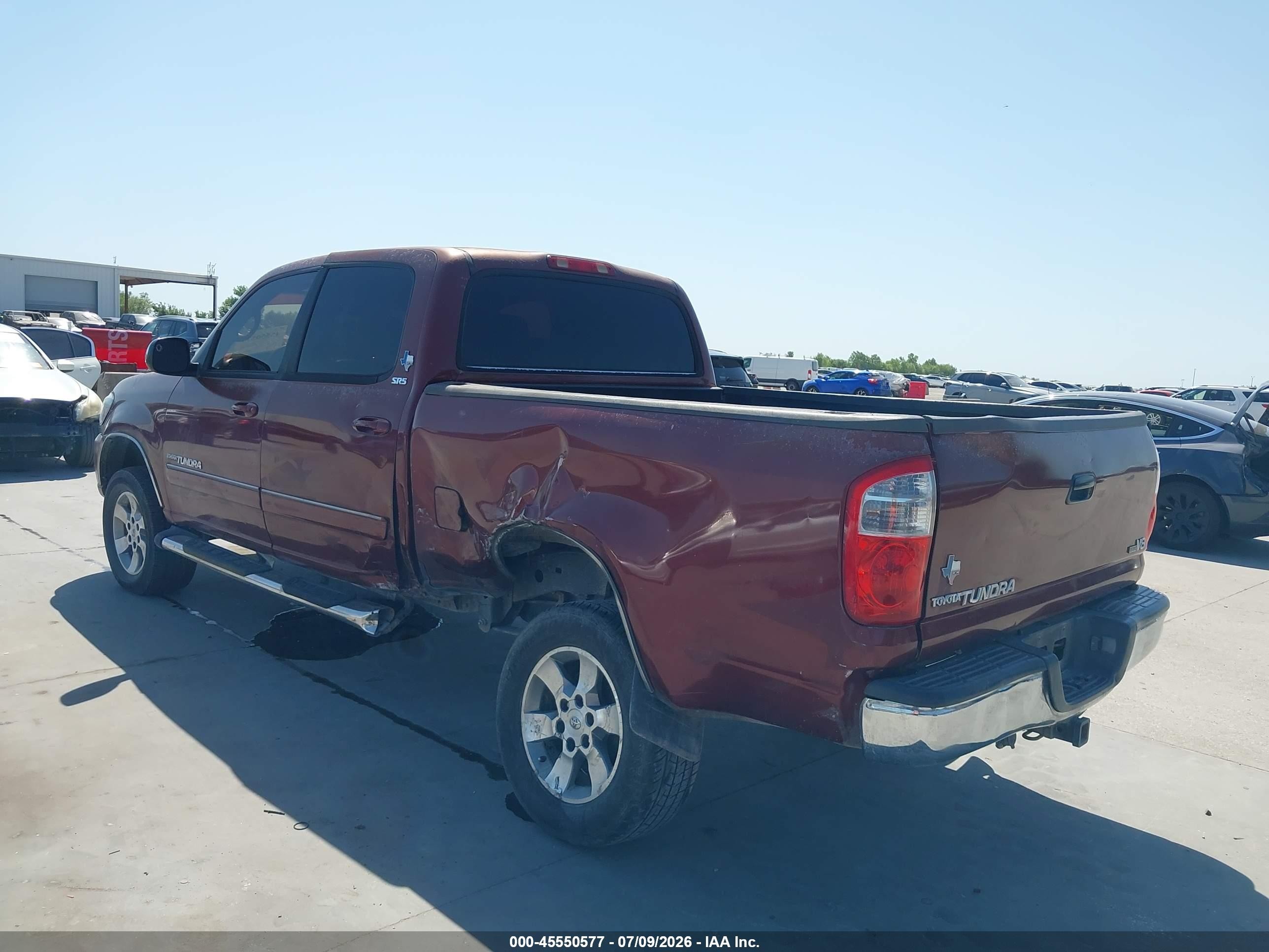 2005 Toyota Tundra Sr5 V8 Burgundy vin: 5TBET34135S485040