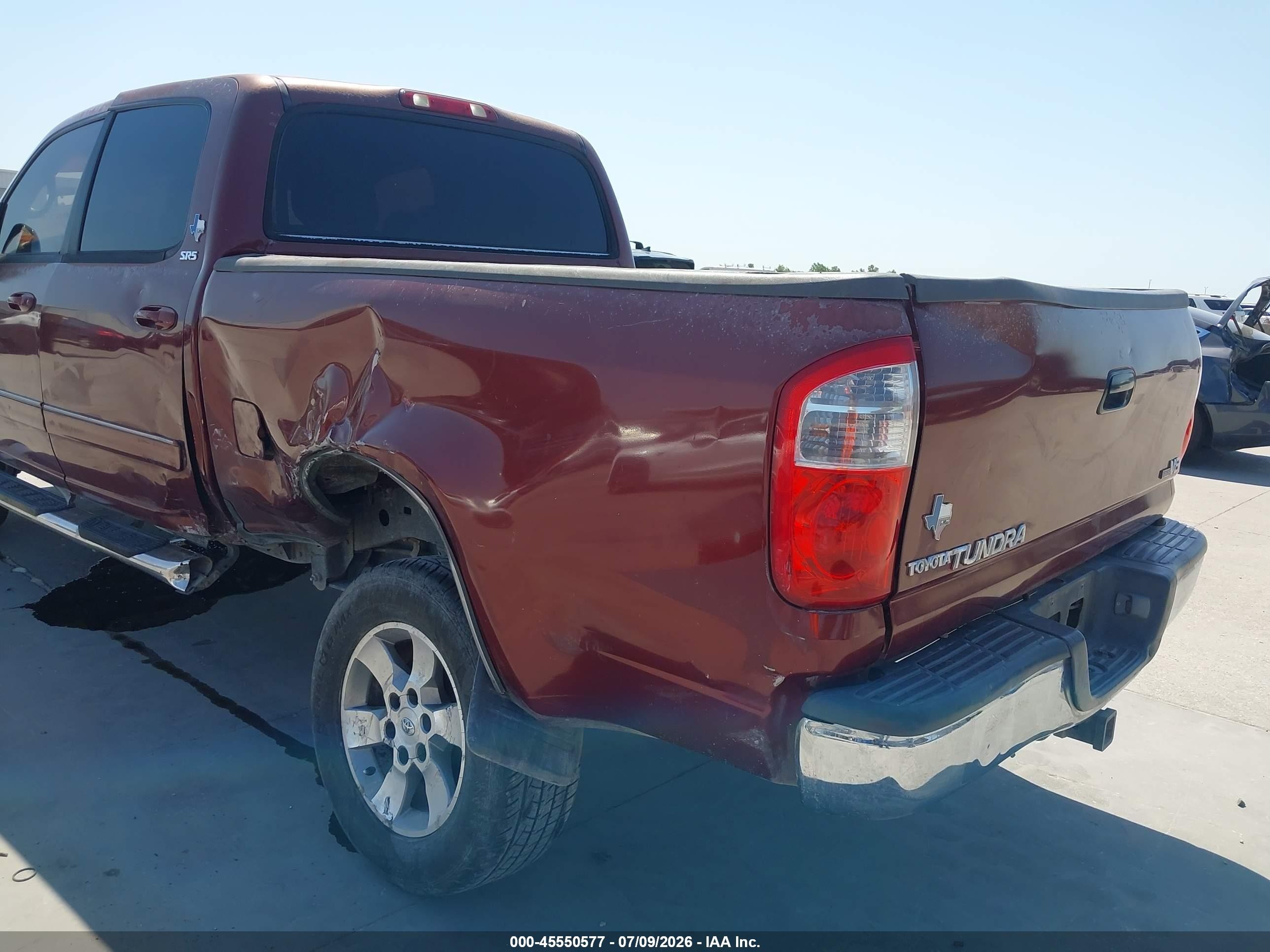2005 Toyota Tundra Sr5 V8 Burgundy vin: 5TBET34135S485040