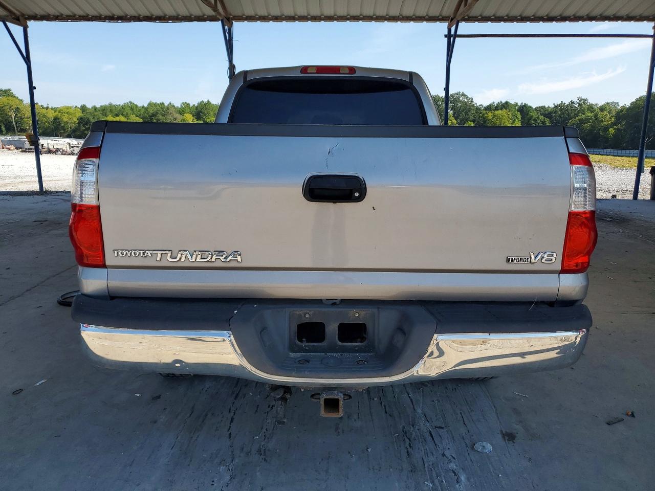 2006 Toyota Tundra Double Cab Sr5 Silver vin: 5TBET34136S526607