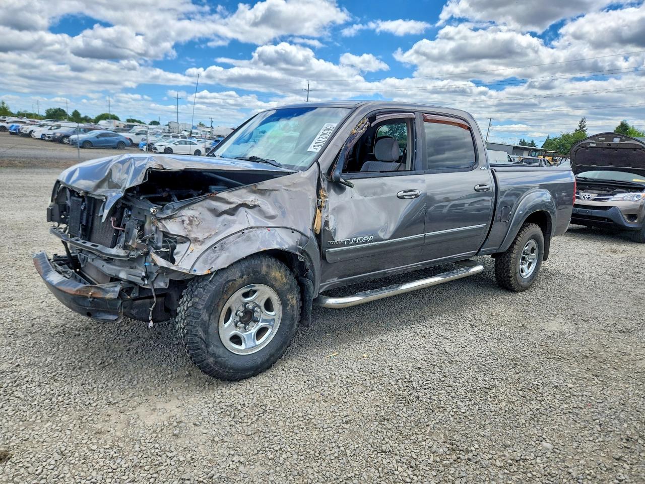 2006 Toyota Tundra Double Cab Sr5 Gray vin: 5TBET34136S527501