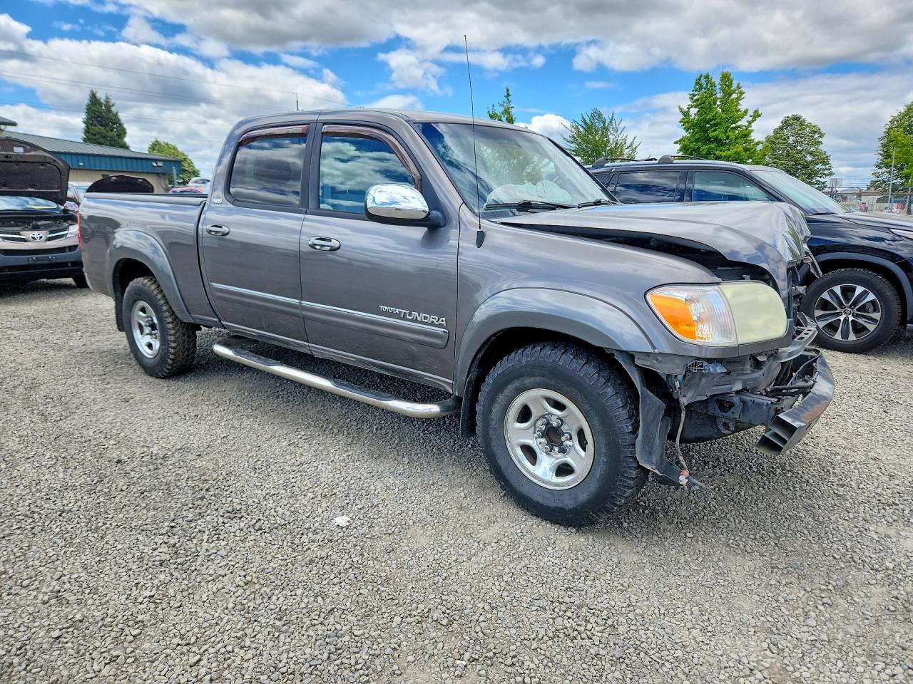 2006 Toyota Tundra Double Cab Sr5 Gray vin: 5TBET34136S527501
